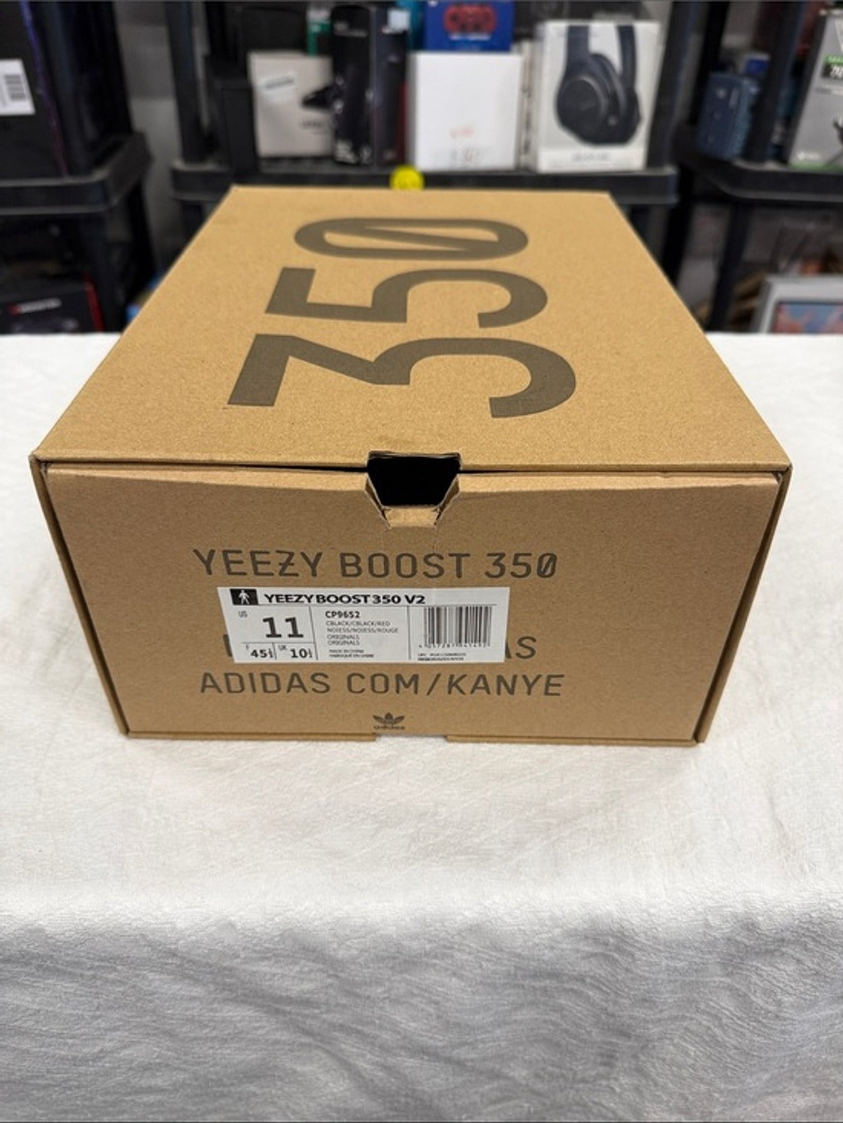 Yeezy 350 BOOST in Black and Red