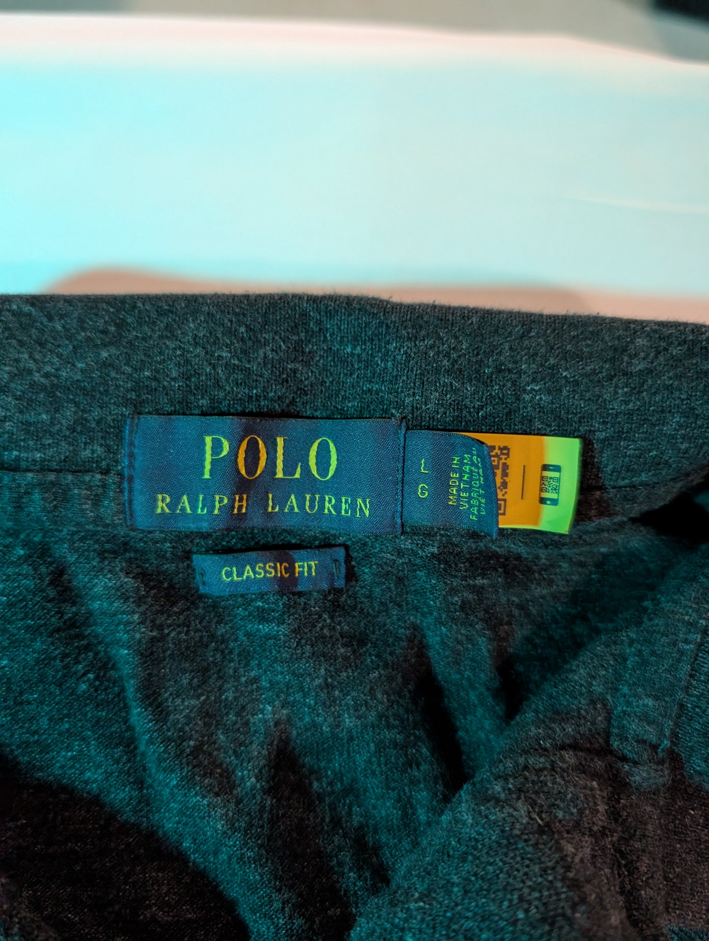 Polo Ralph Lauren Classic Fit Polo Shirt, Dark Charcoal, Size Large