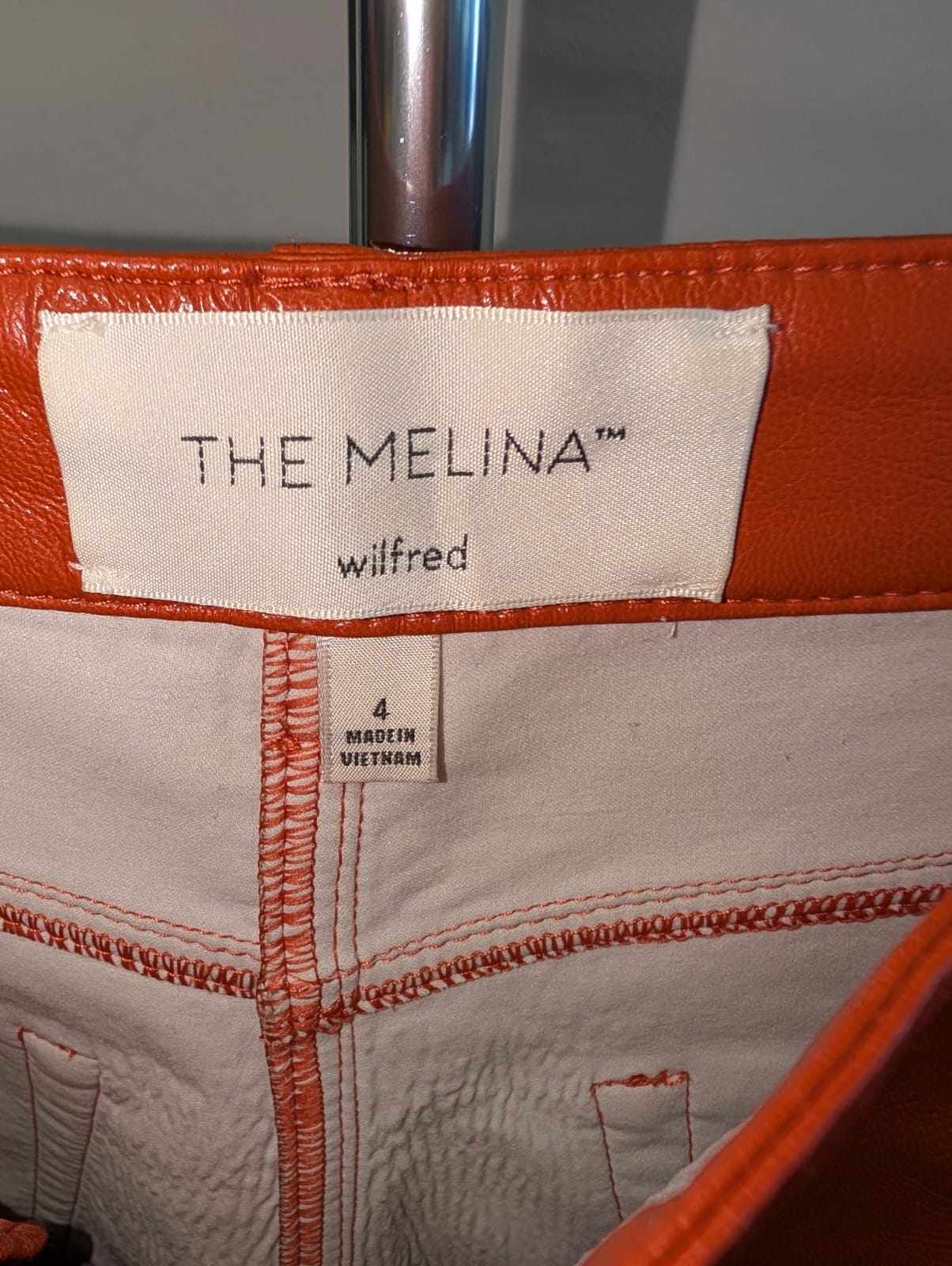Wilfred The Melina High-Waisted Faux Leather Pants, Size 4