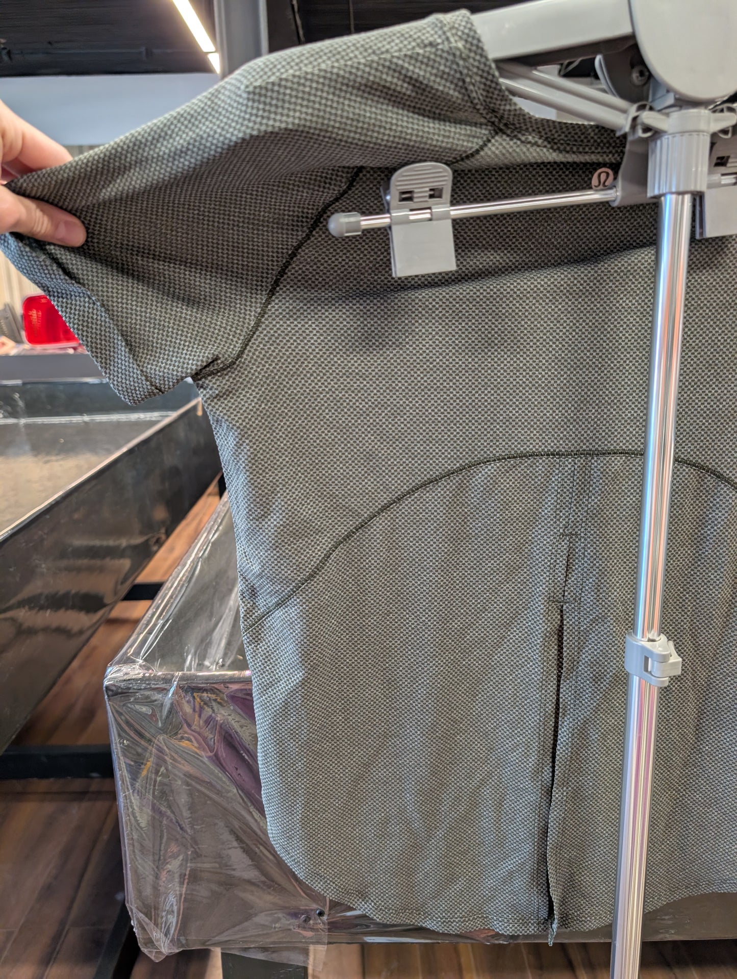Lululemon short sleeve gray athletic t-shirt