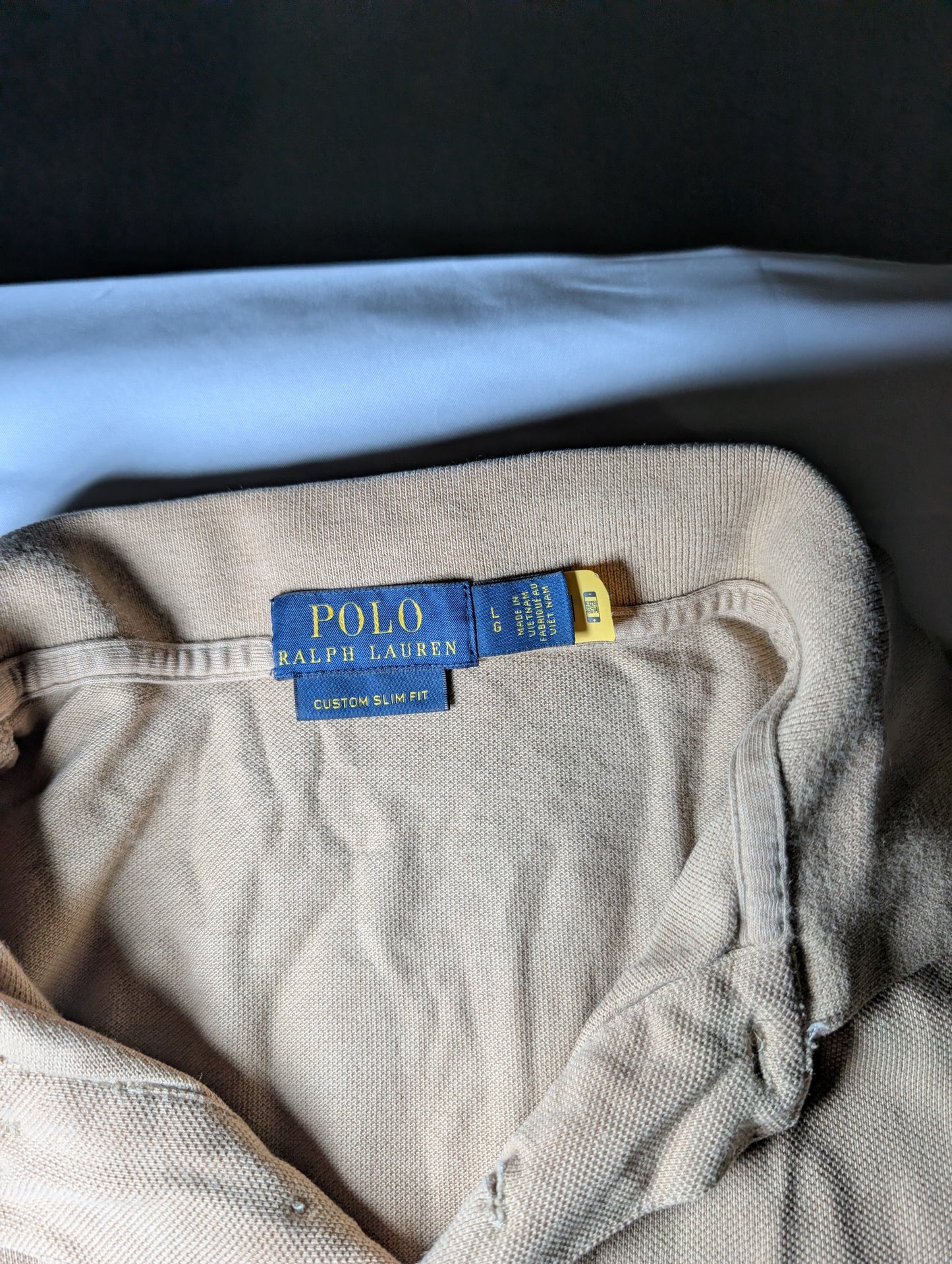 Ralph Lauren Polo Beige Custom Slim Fit Shirt - Like New