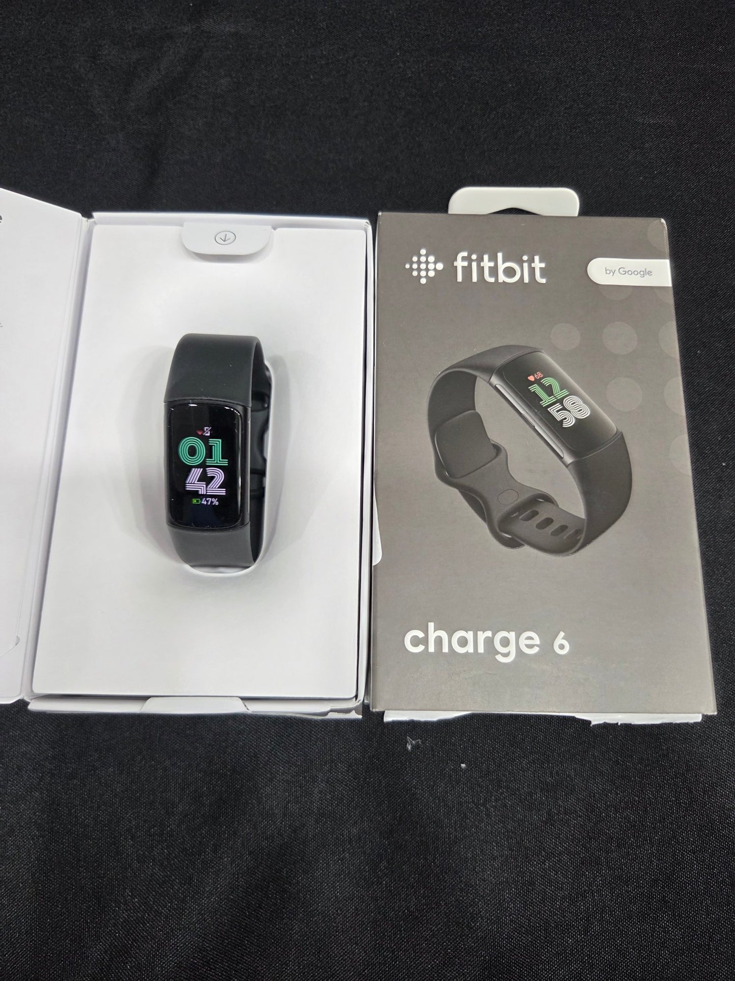 Fitbit Charge 6 Fitness Tracker Band Open Box Black