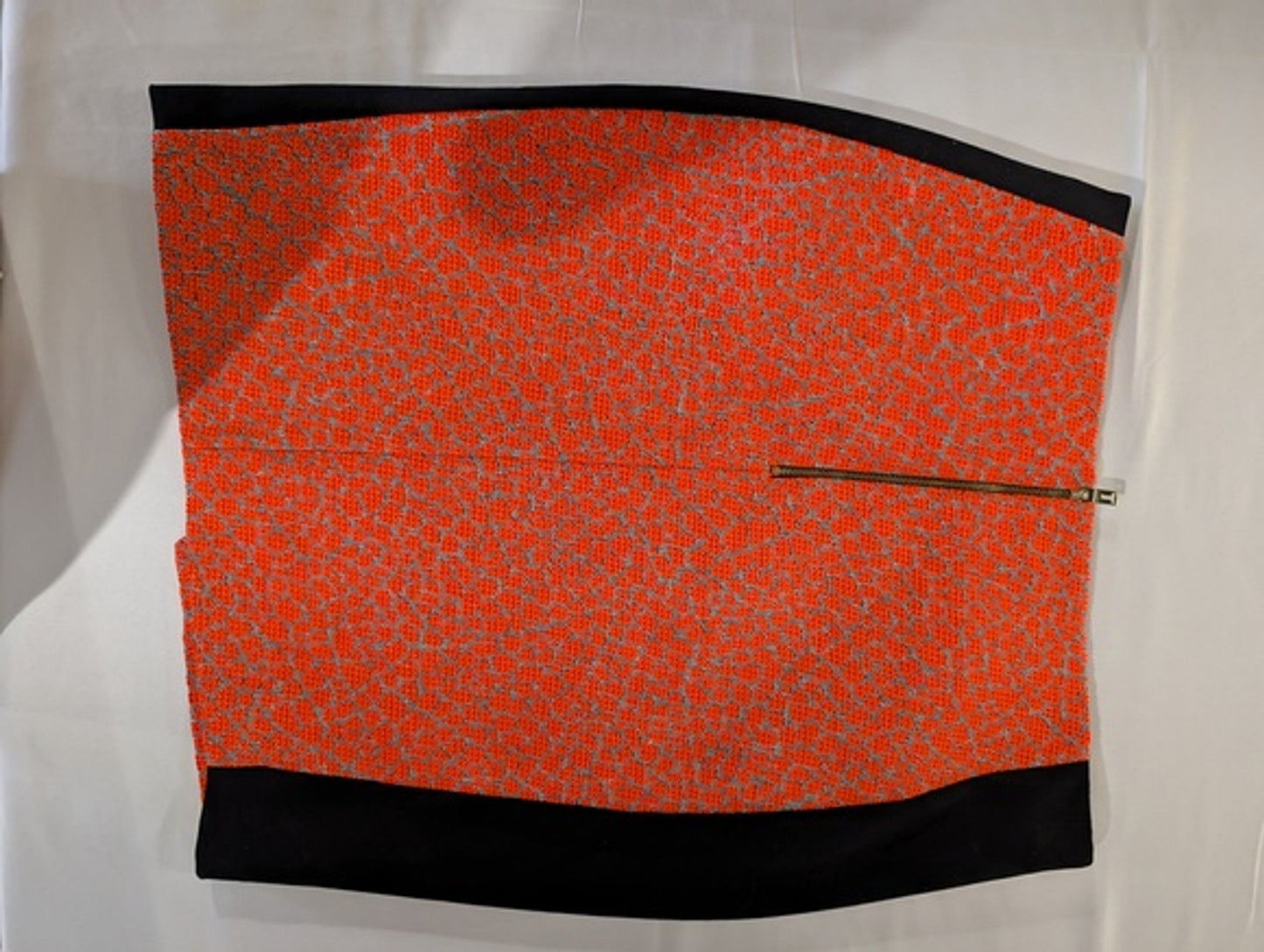 Ted Baker Textured Orange and Black Skirt