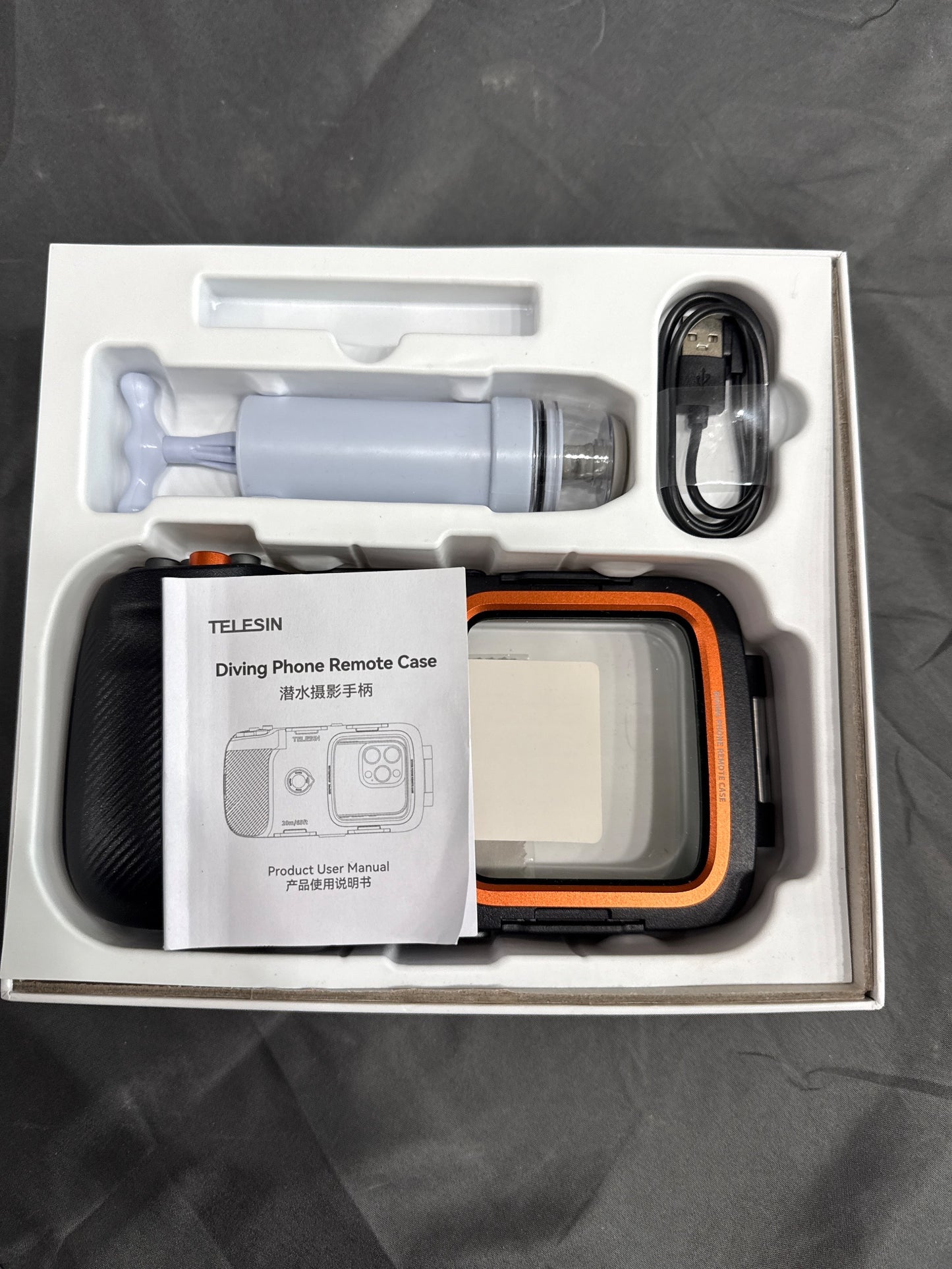 TELESIN P4-WTP-06 Diving Phone Remote Case 20m/65ft Waterproof