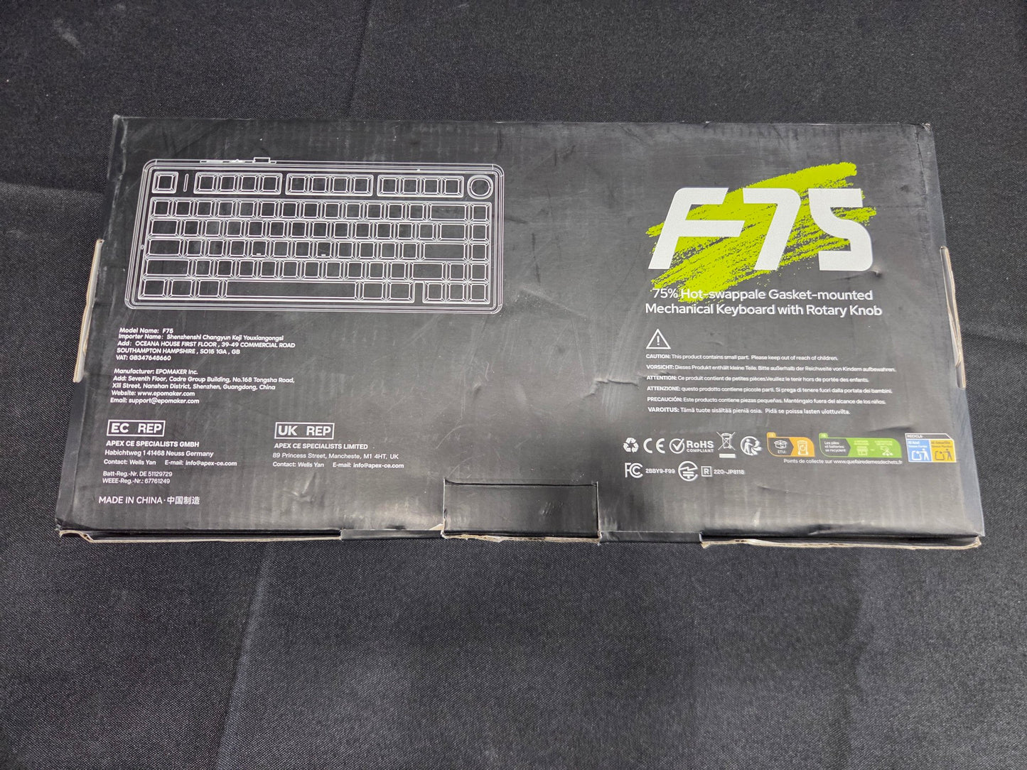 Epomaker x AULA F75 75% Mechanical Keyboard BT 2.4G USB-C