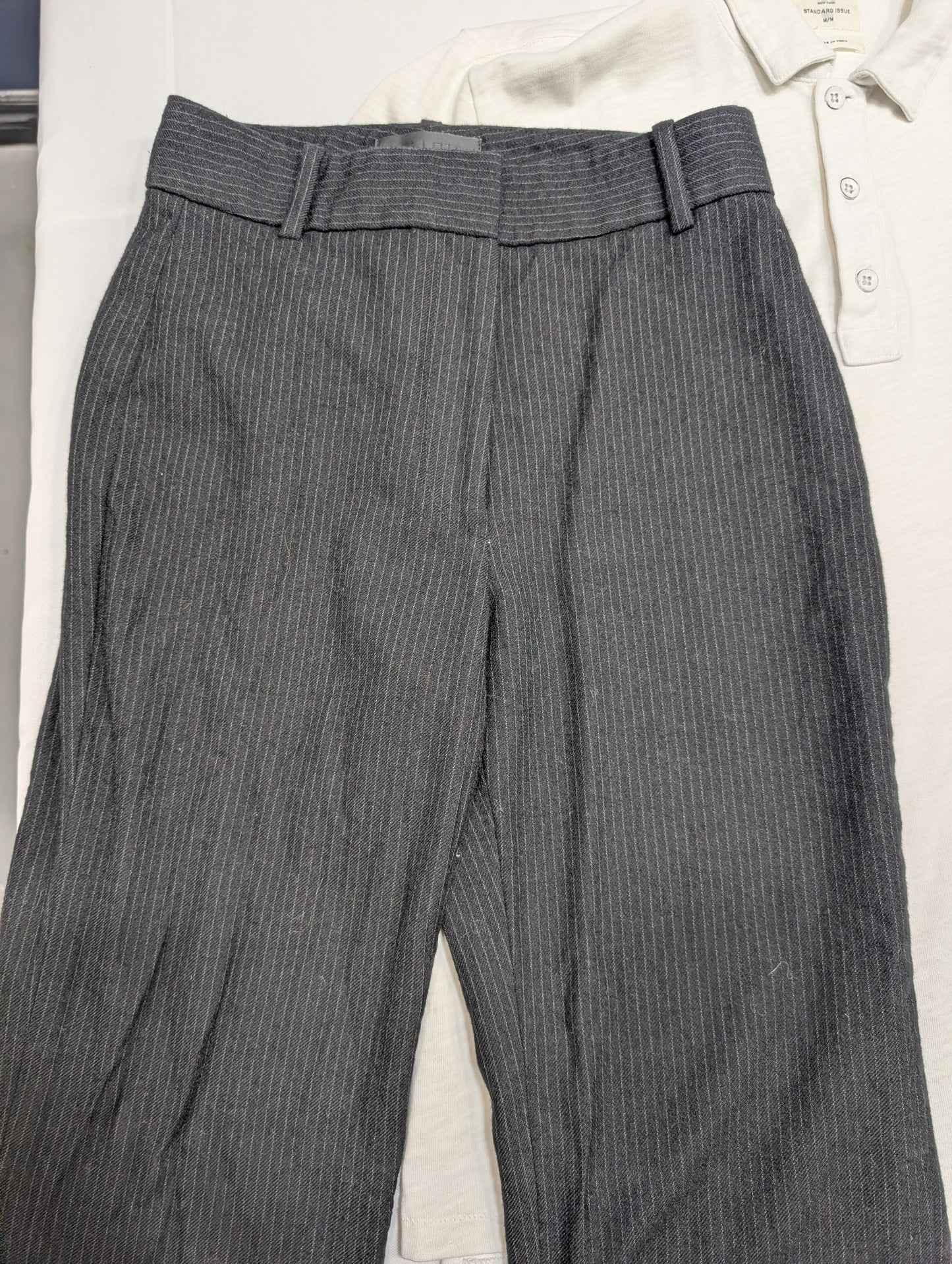 Nili Lotan pinstripe wide-leg trousers, like new