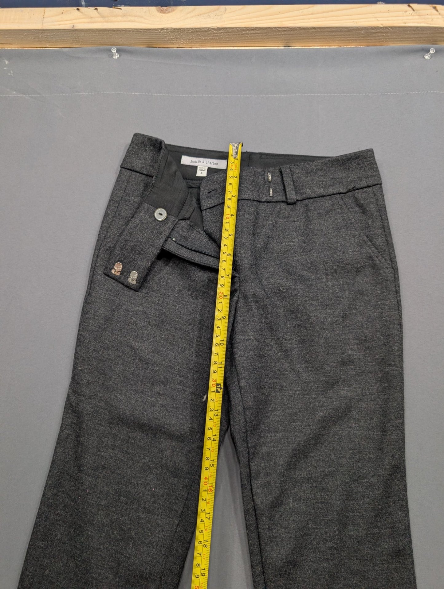 Judith & Charles Grey Dress Pants Size 0 Made in Canada