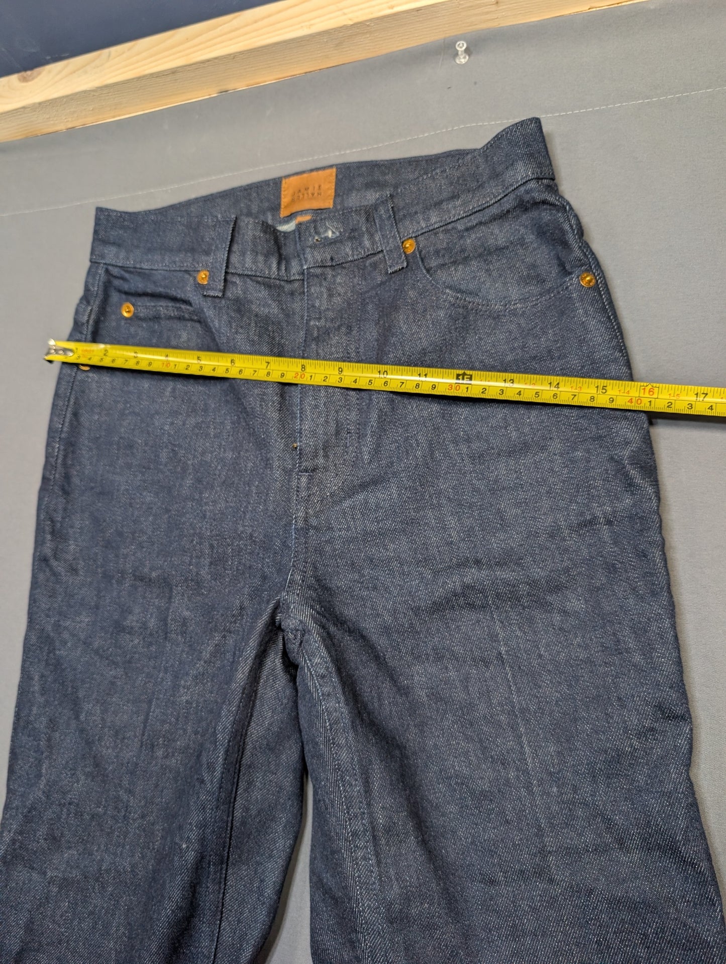 Jamie Haller Women's High-Rise Flare Jeans Dark Wash Size 26 Made USA