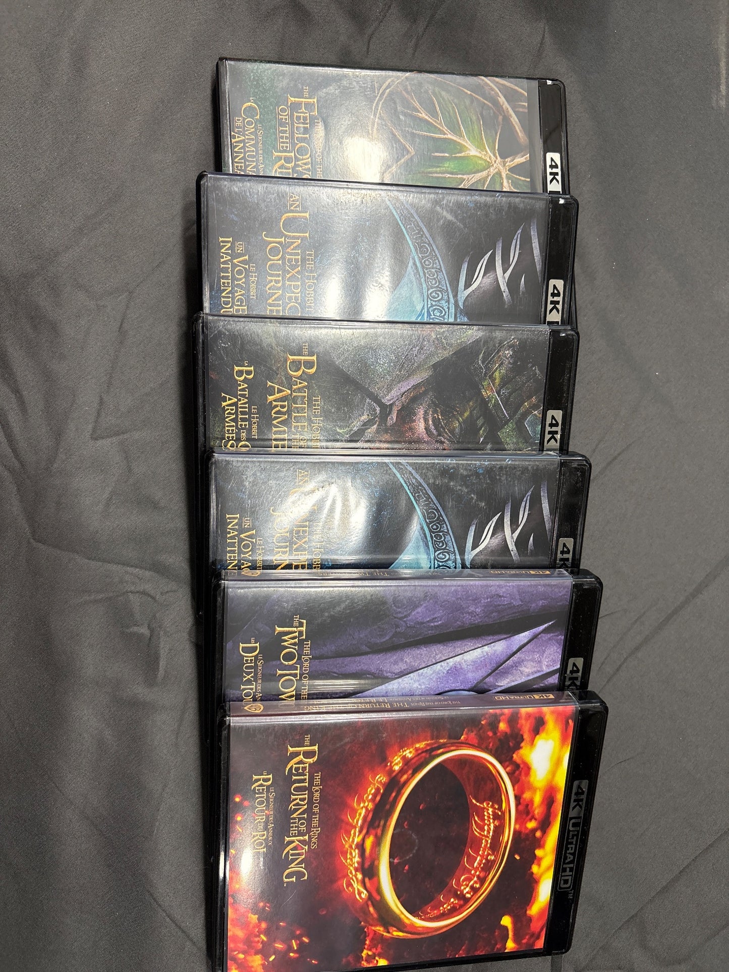 Middle-Earth 6-Film 4K UHD Blu-Ray Collection LOTR & Hobbit