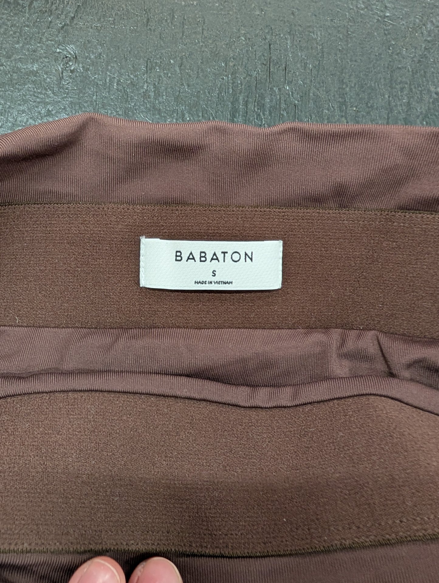 Babaton Genry Contour Ruched Skirt - Small, Brown