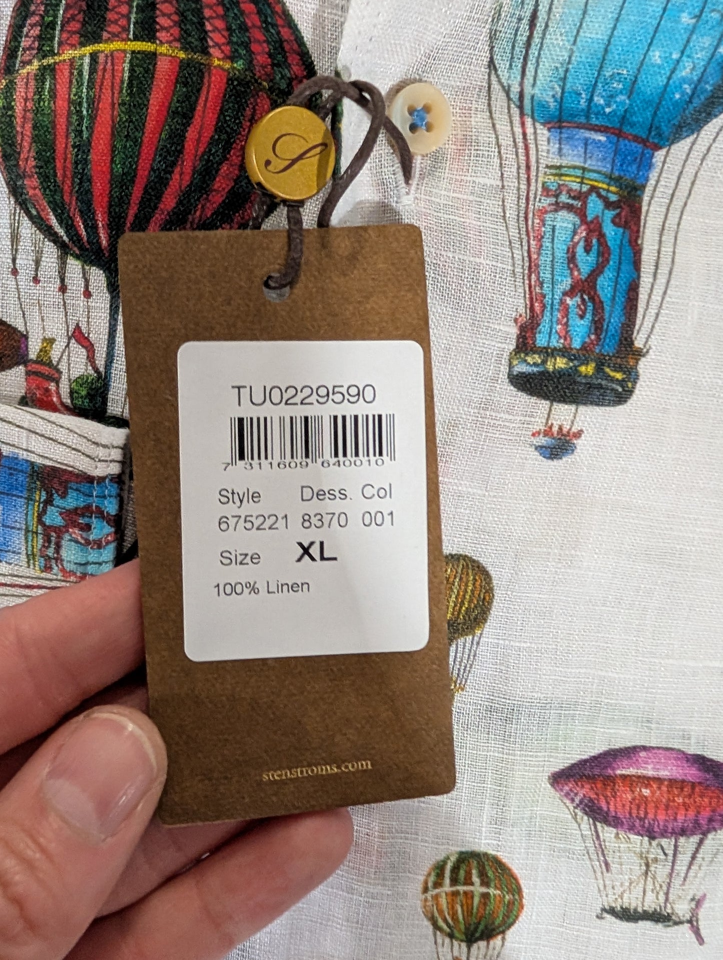 Stenströms Hot Air Balloon Print Shirt