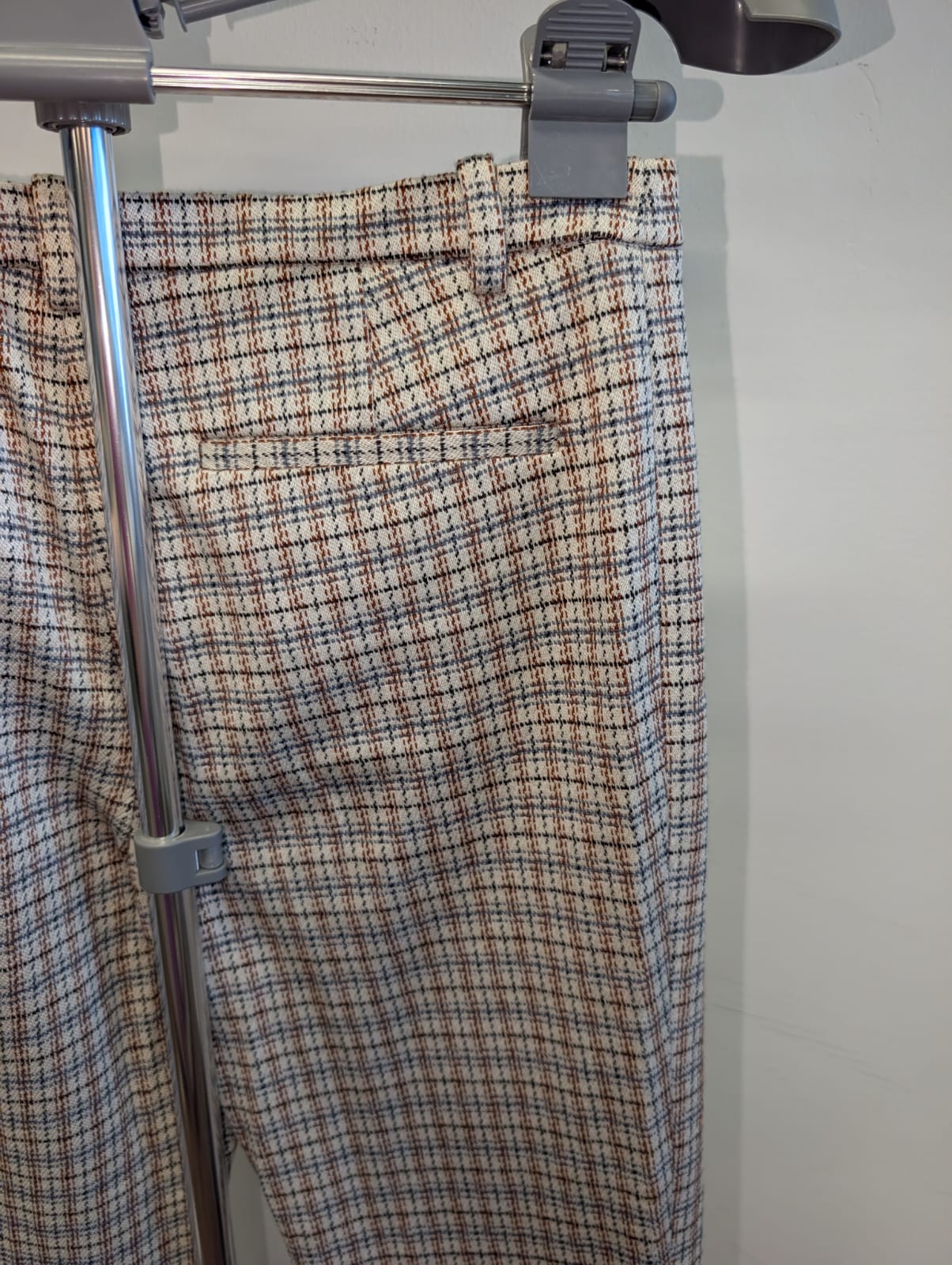 Theory Checked Trousers - Size 4