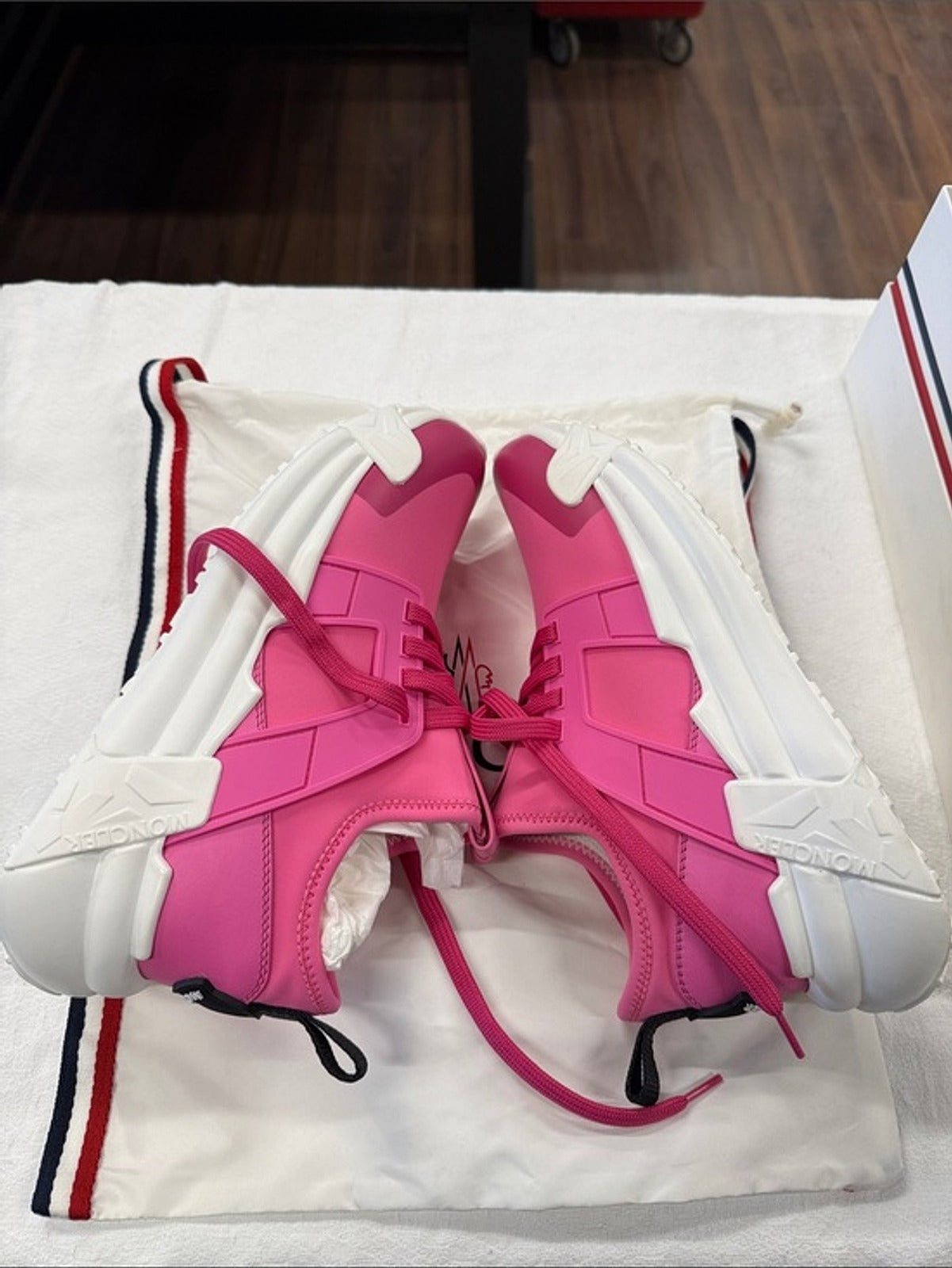 Moncler Lunarove Sneakers – Hot Pink | With Box & Dustbag