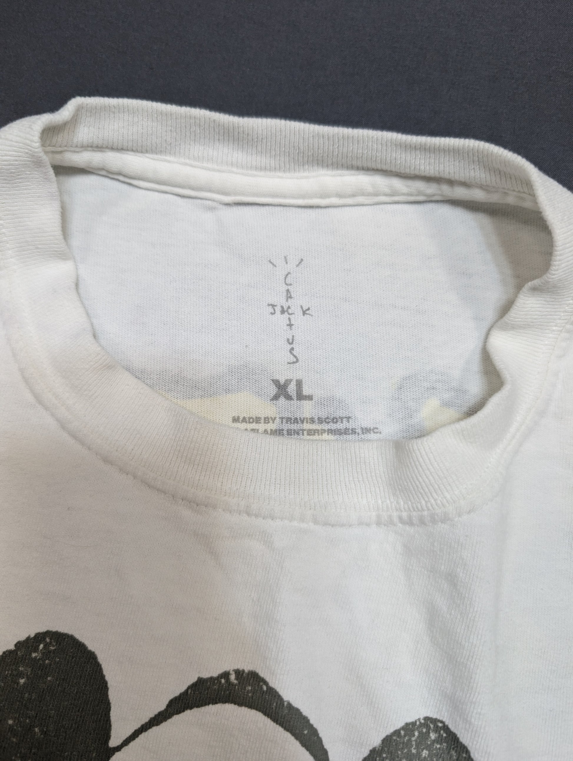 Cactus Jack KAWS XL Graphic T-Shirt White
