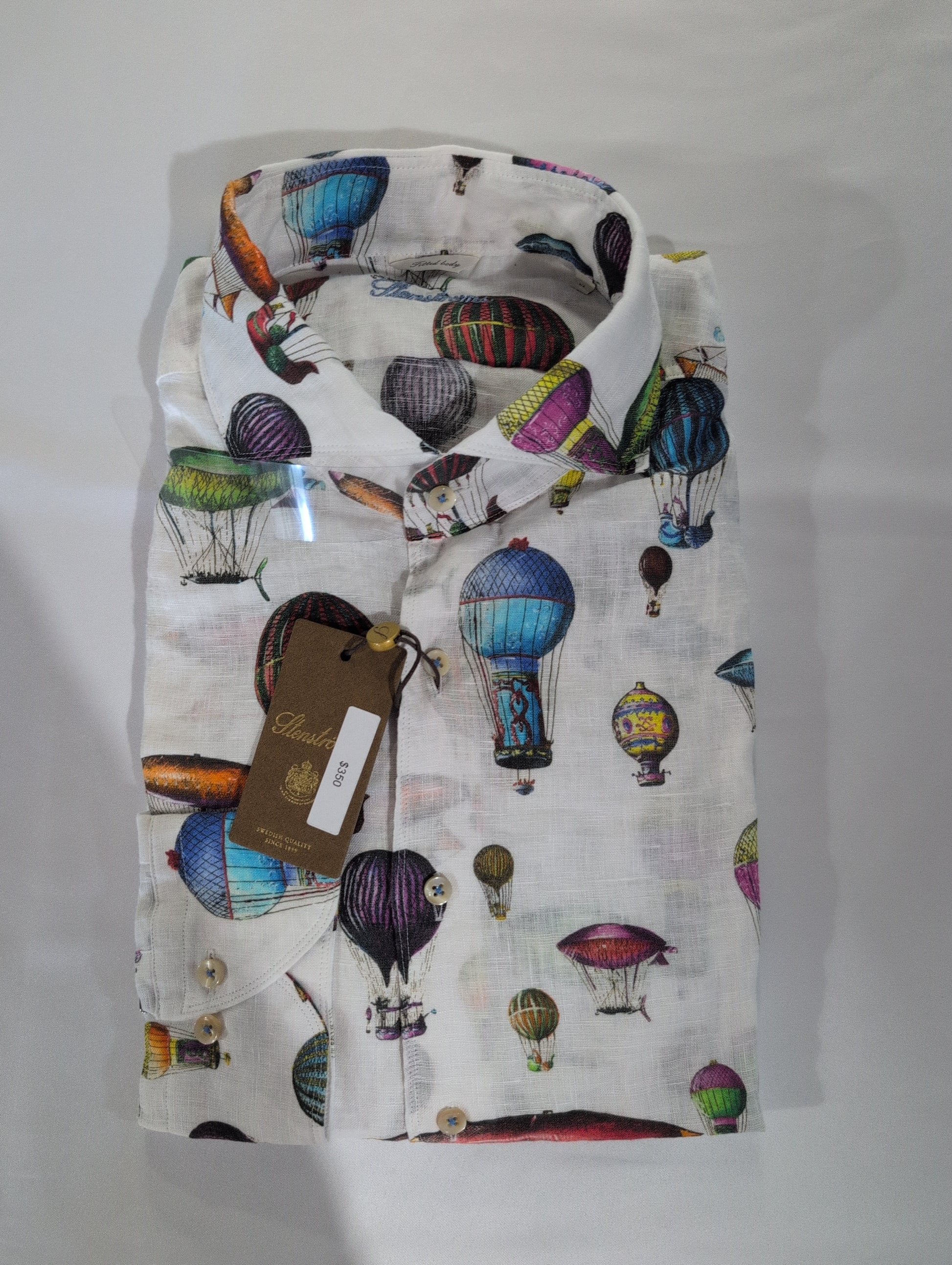 Stenströms Hot Air Balloon Print Shirt