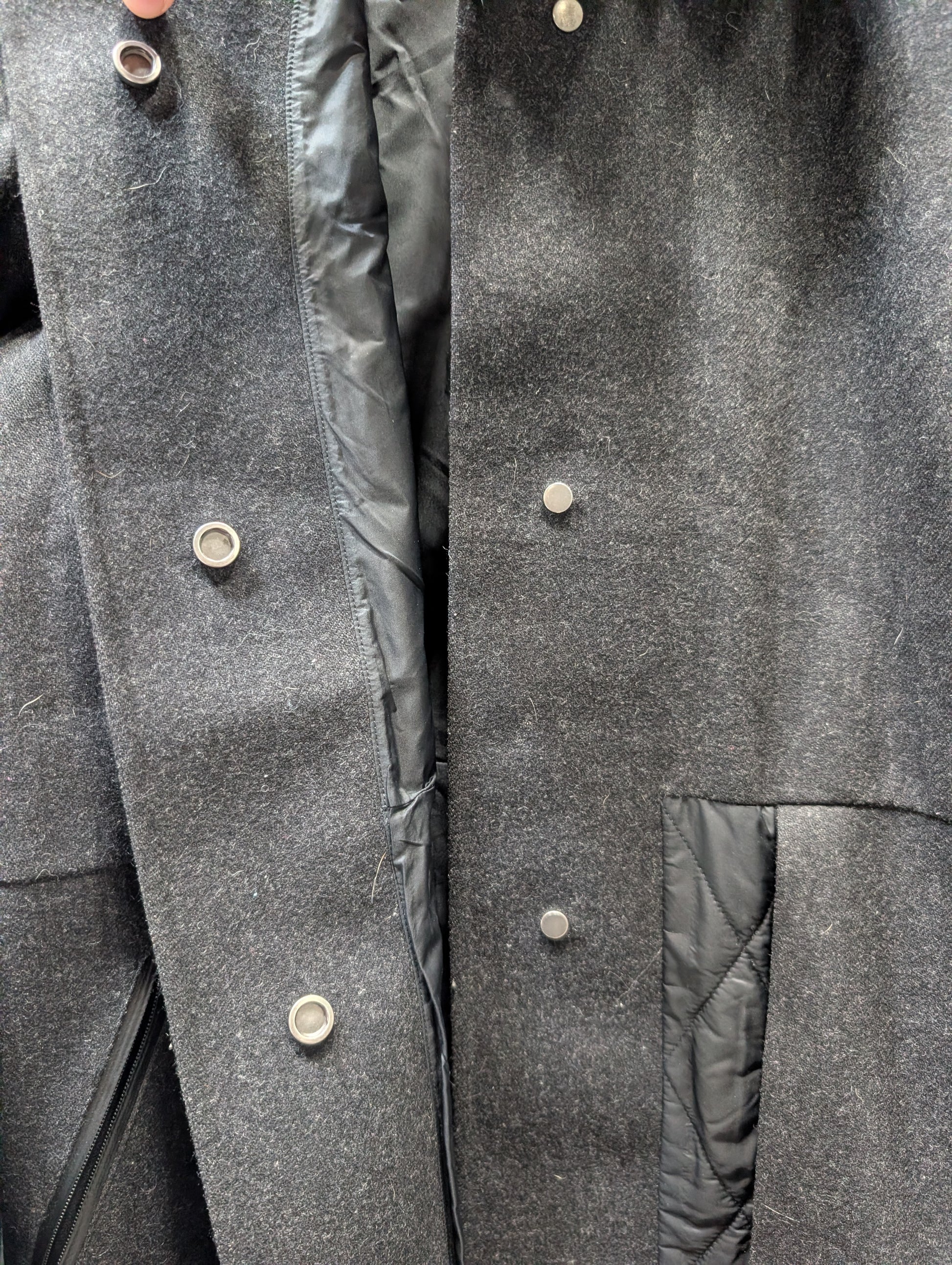 Lululemon Wool Blend Quilted Panel Coat, Size 8