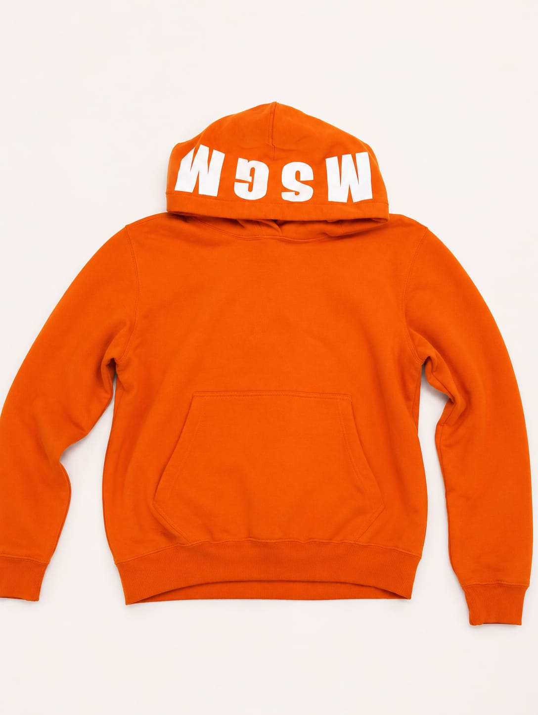 MSGM Milano Orange Hoodie, Size S - Like New