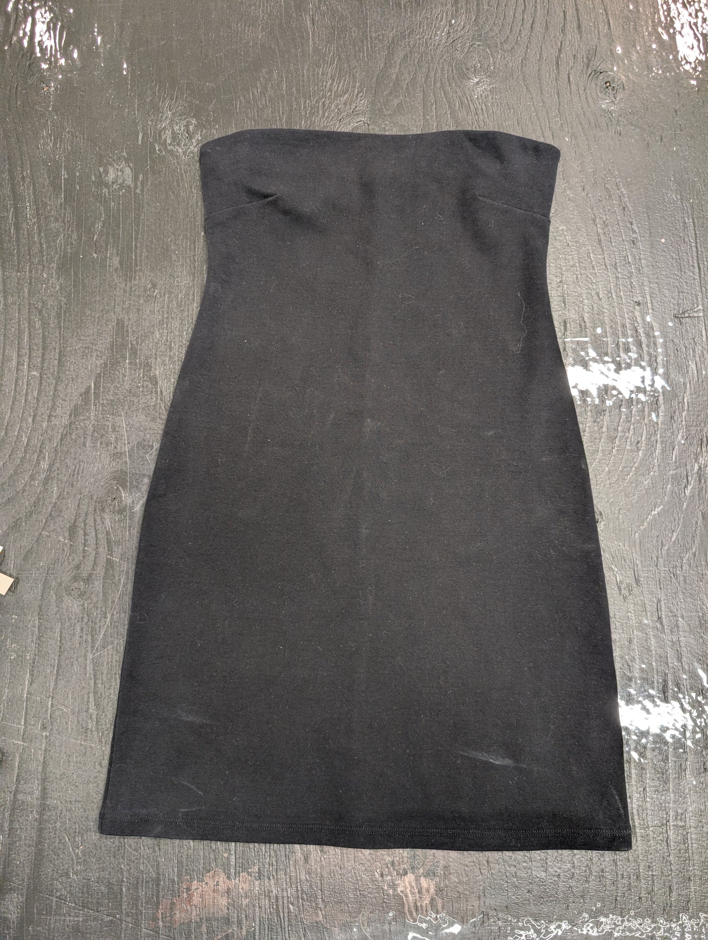 Oak + Fort Black Strapless Dress - Size M