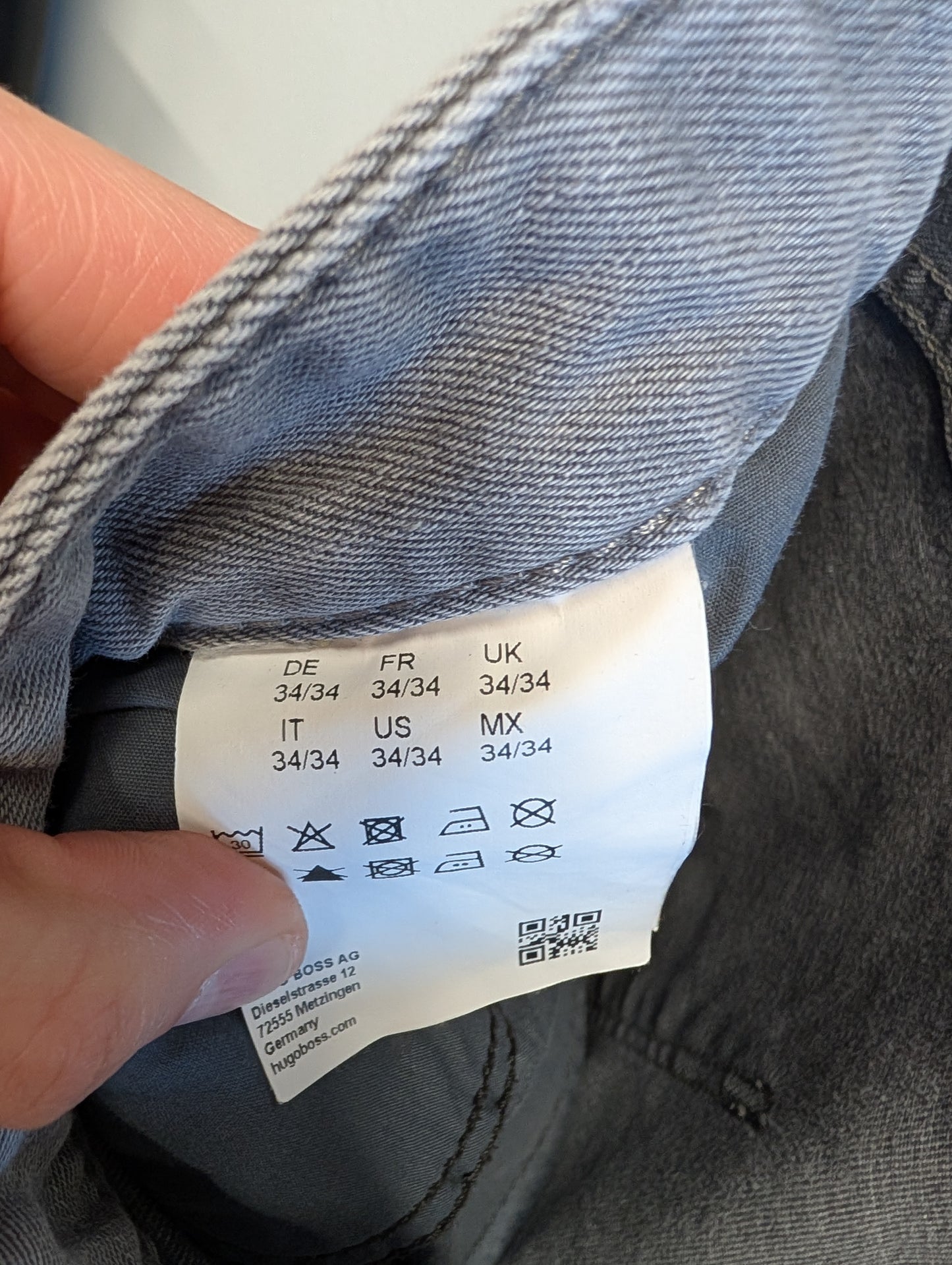 Hugo Boss Men's Grey Jeans 34/34