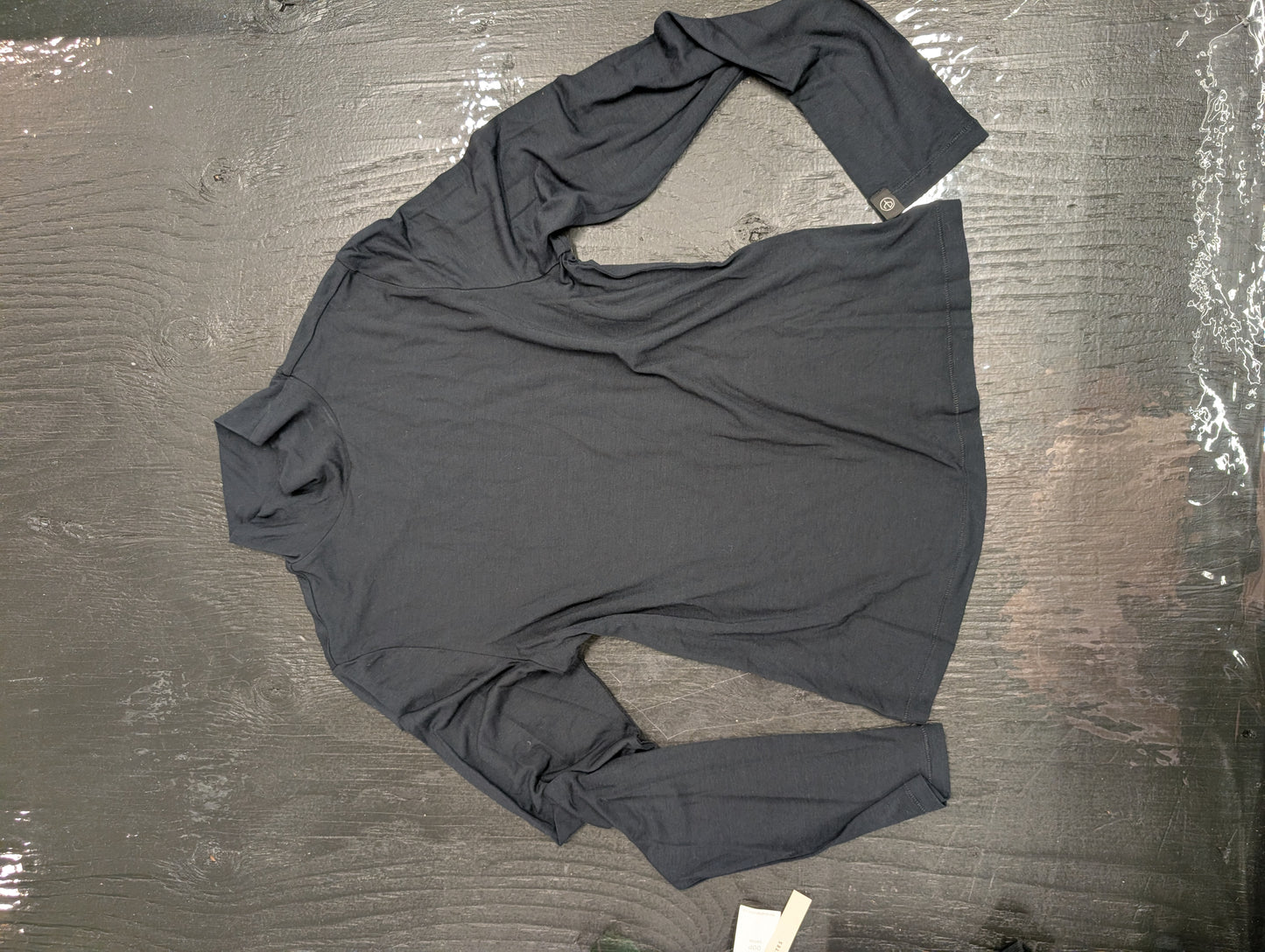Rag & Bone black long sleeve turtleneck shirt size large