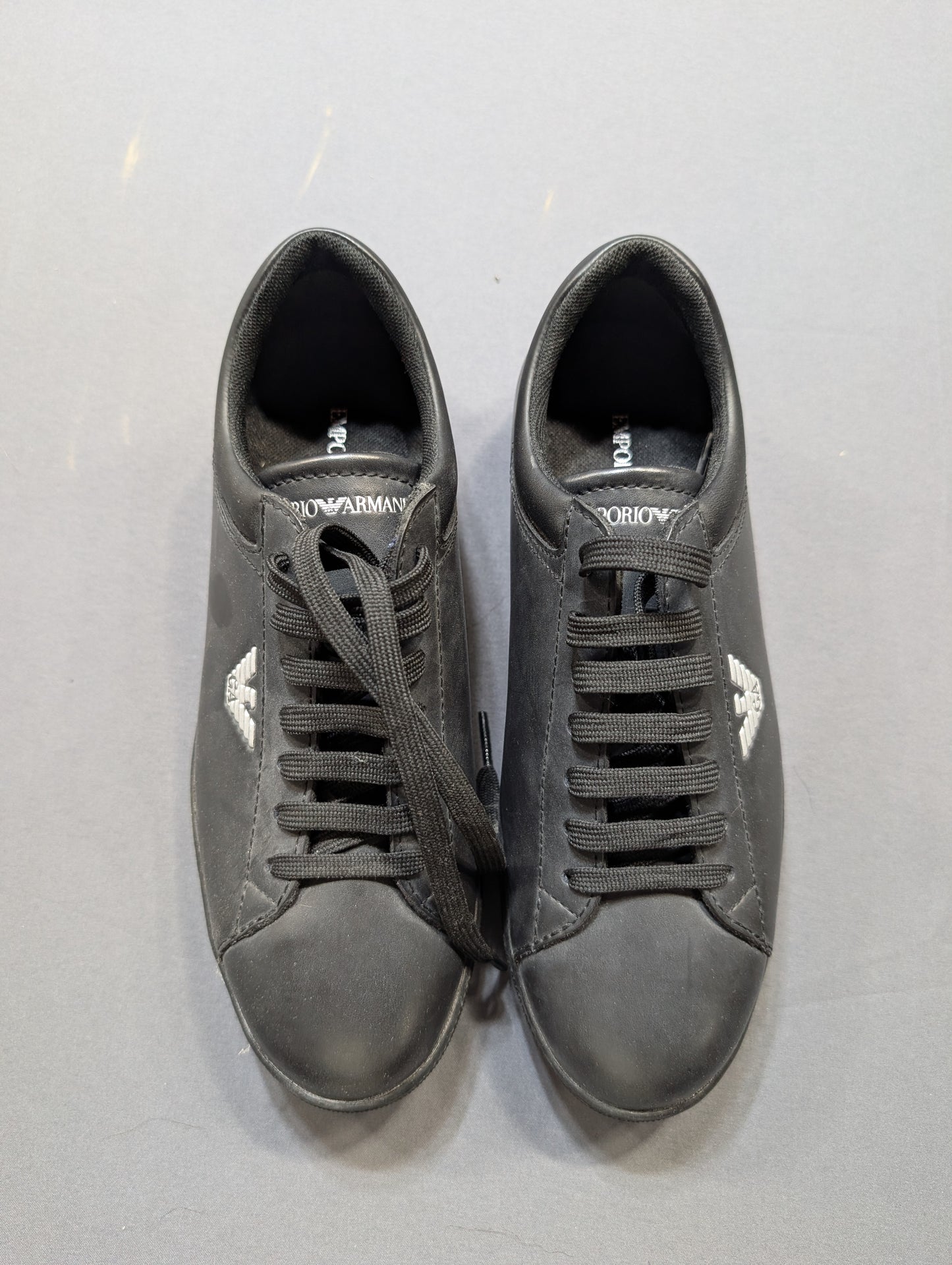 Emporio Armani black sneakers size 36