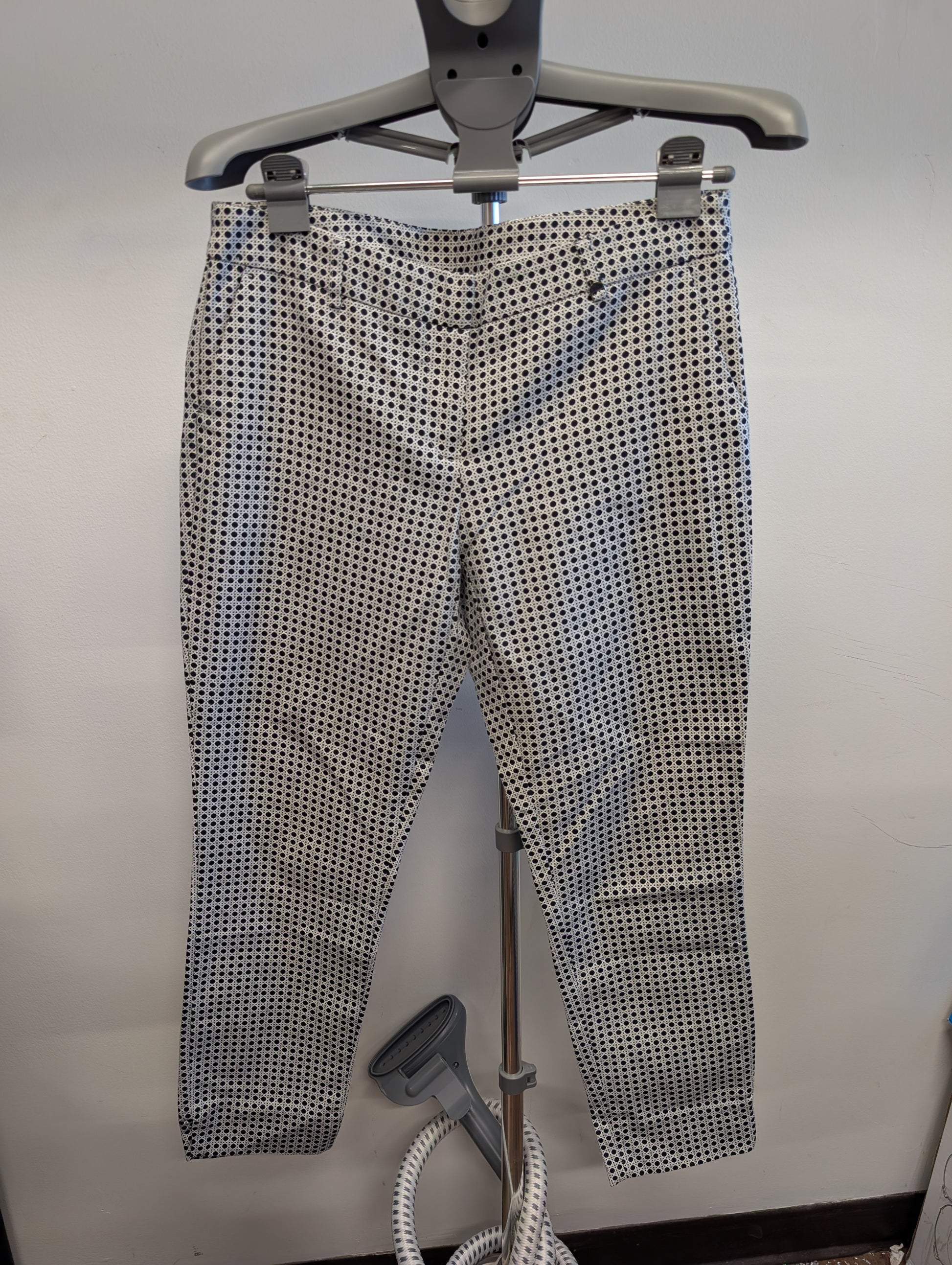 Adrienne Vittadini Black and White Polka Dot Trousers - UK 14