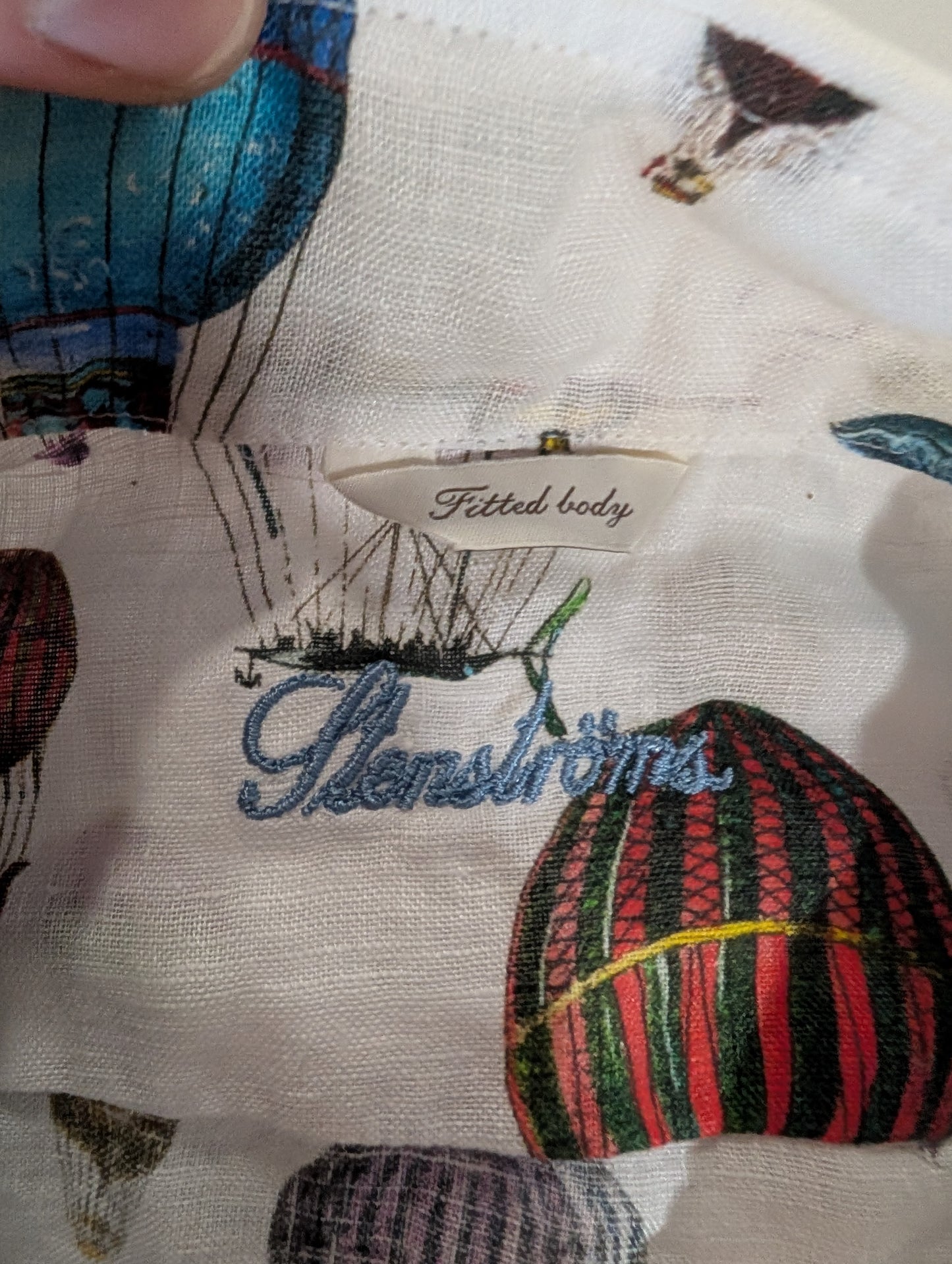 Stenströms Hot Air Balloon Print Shirt