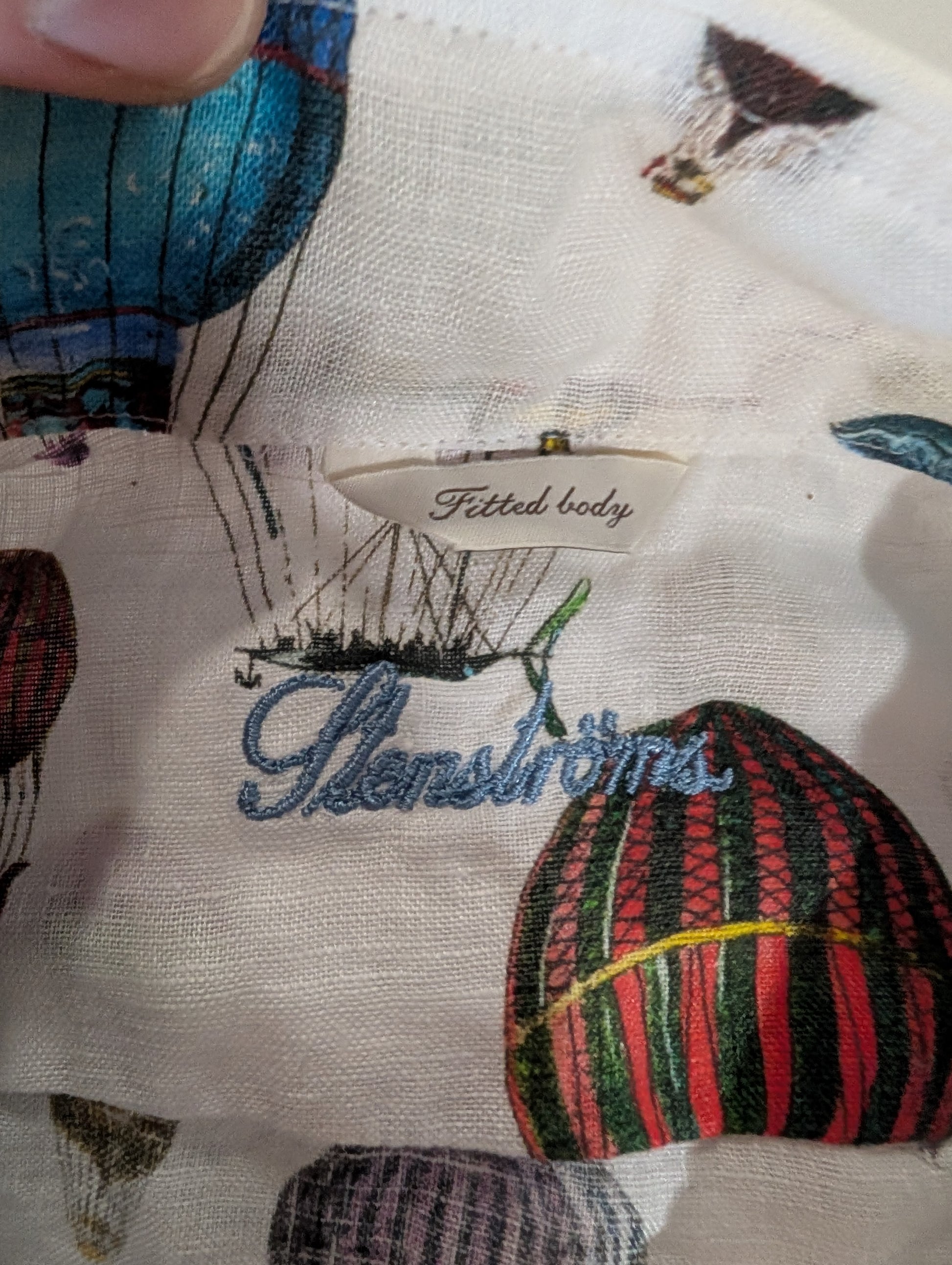 Stenströms Hot Air Balloon Print Shirt