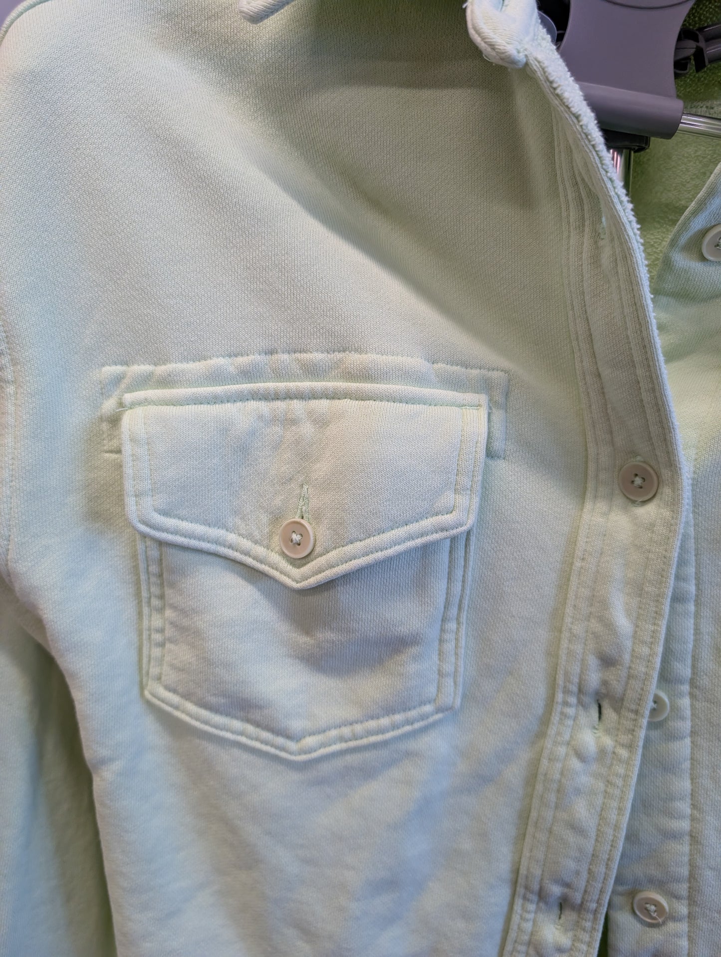 Wilfred Free Light Green Button-Up Shirt - XS
