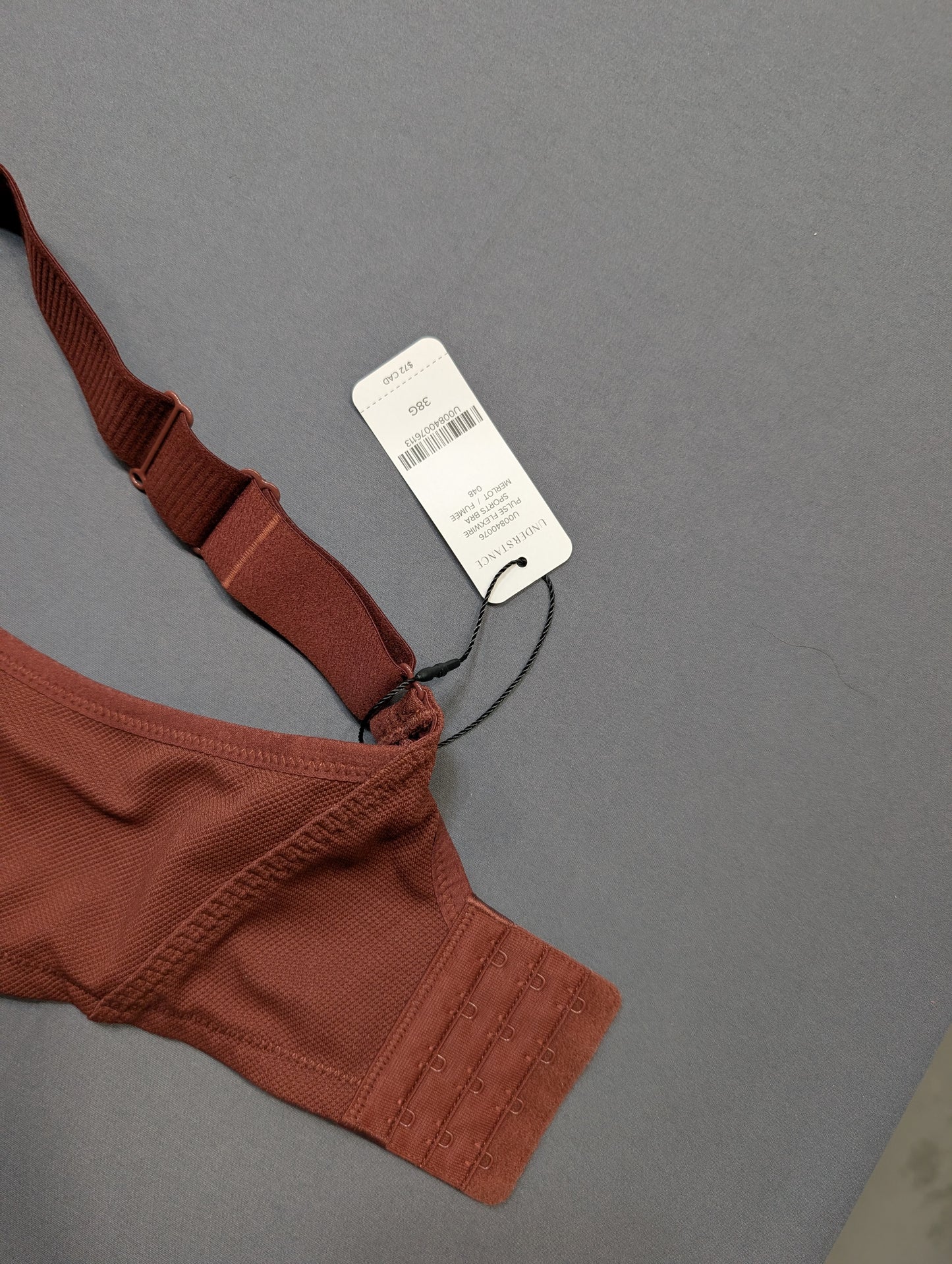 Understance brown full coverage bra, new with tags
