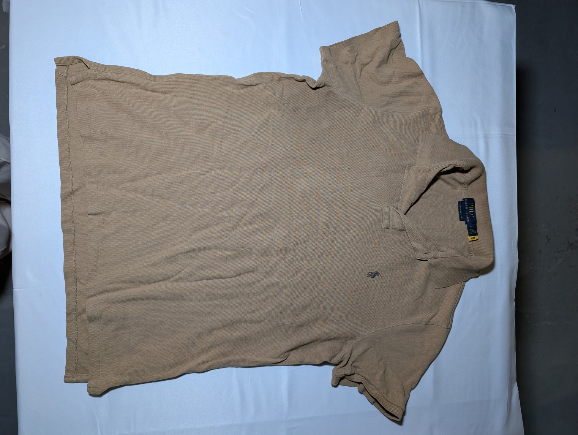 Ralph Lauren Polo Beige Custom Slim Fit Shirt - Like New