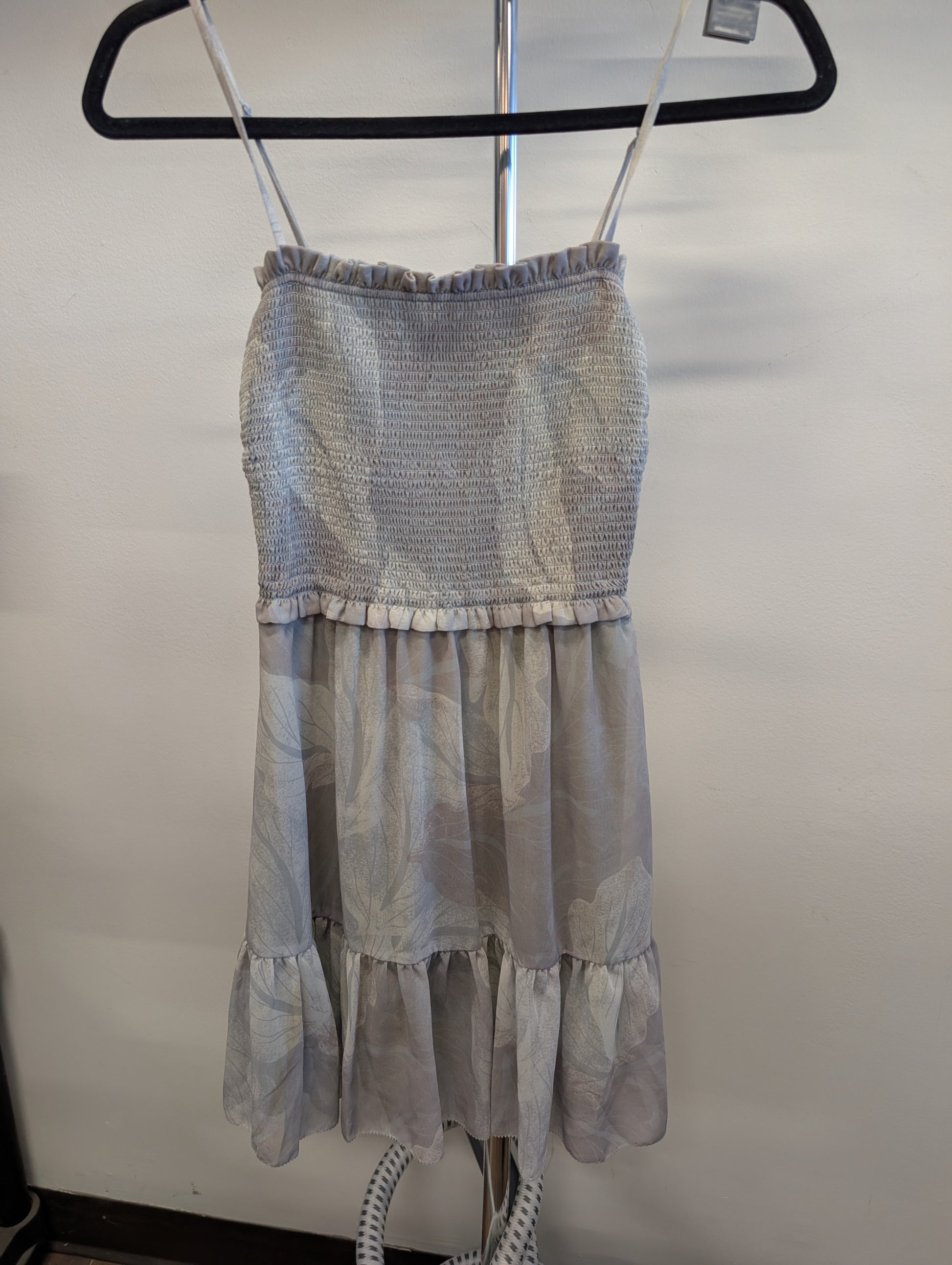 Wilfred XS Smocked Ruffle Strap Dress