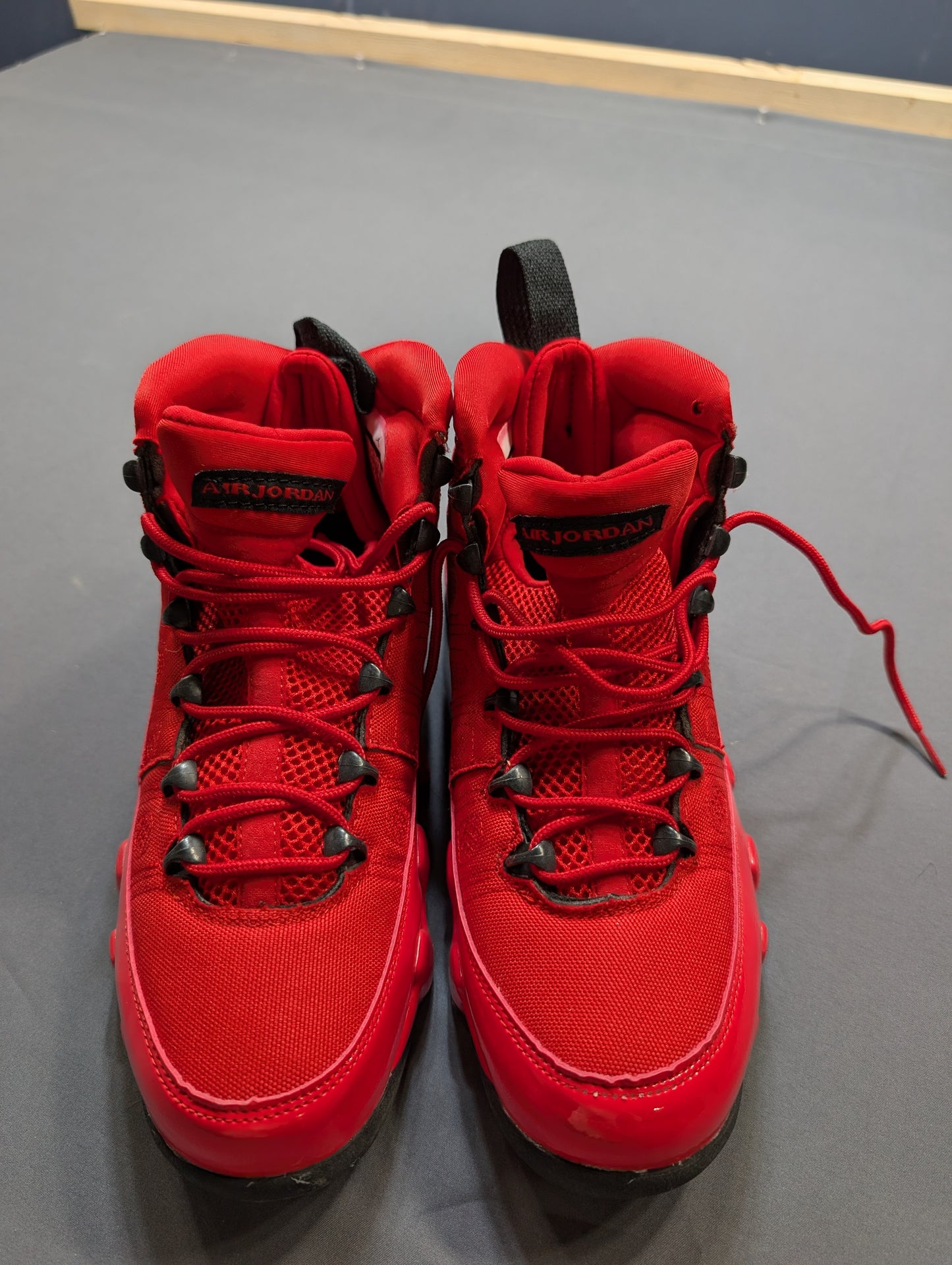 Air Jordan Retro 9 Red Sneakers Size 8.5 US