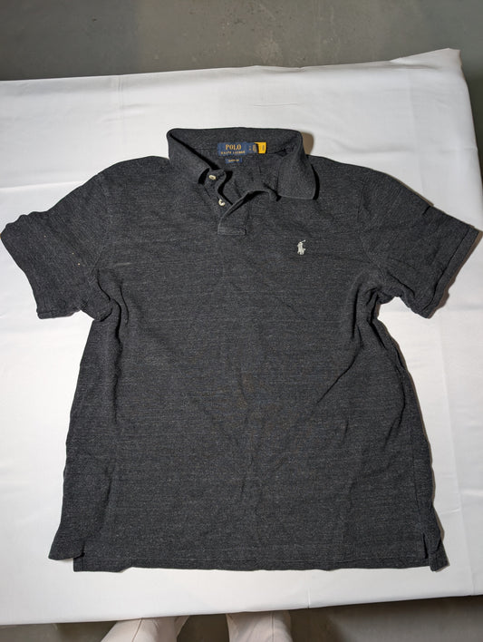 Polo Ralph Lauren Classic Fit Polo Shirt, Dark Charcoal, Size Large