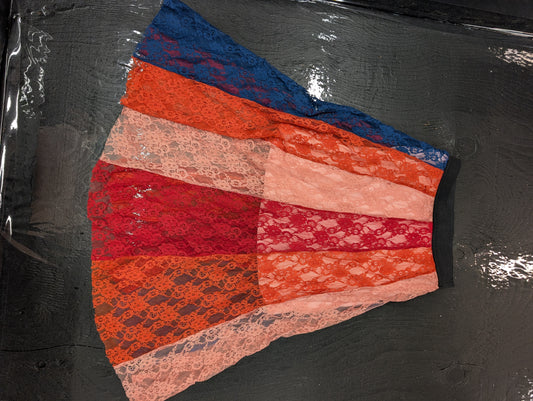 Maje Multi-Color Lace Midi Skirt - Size 2
