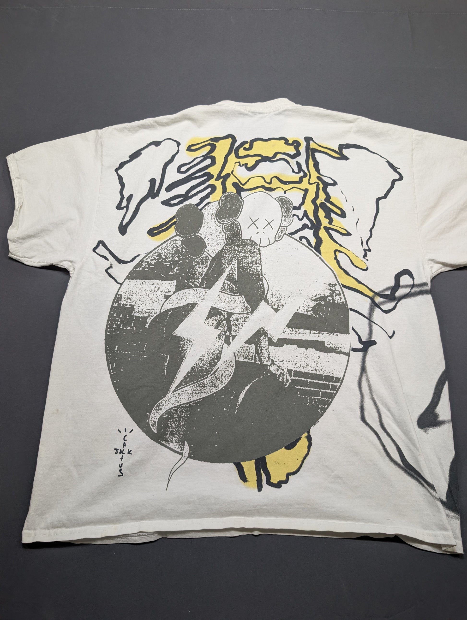 Cactus Jack KAWS XL Graphic T-Shirt White