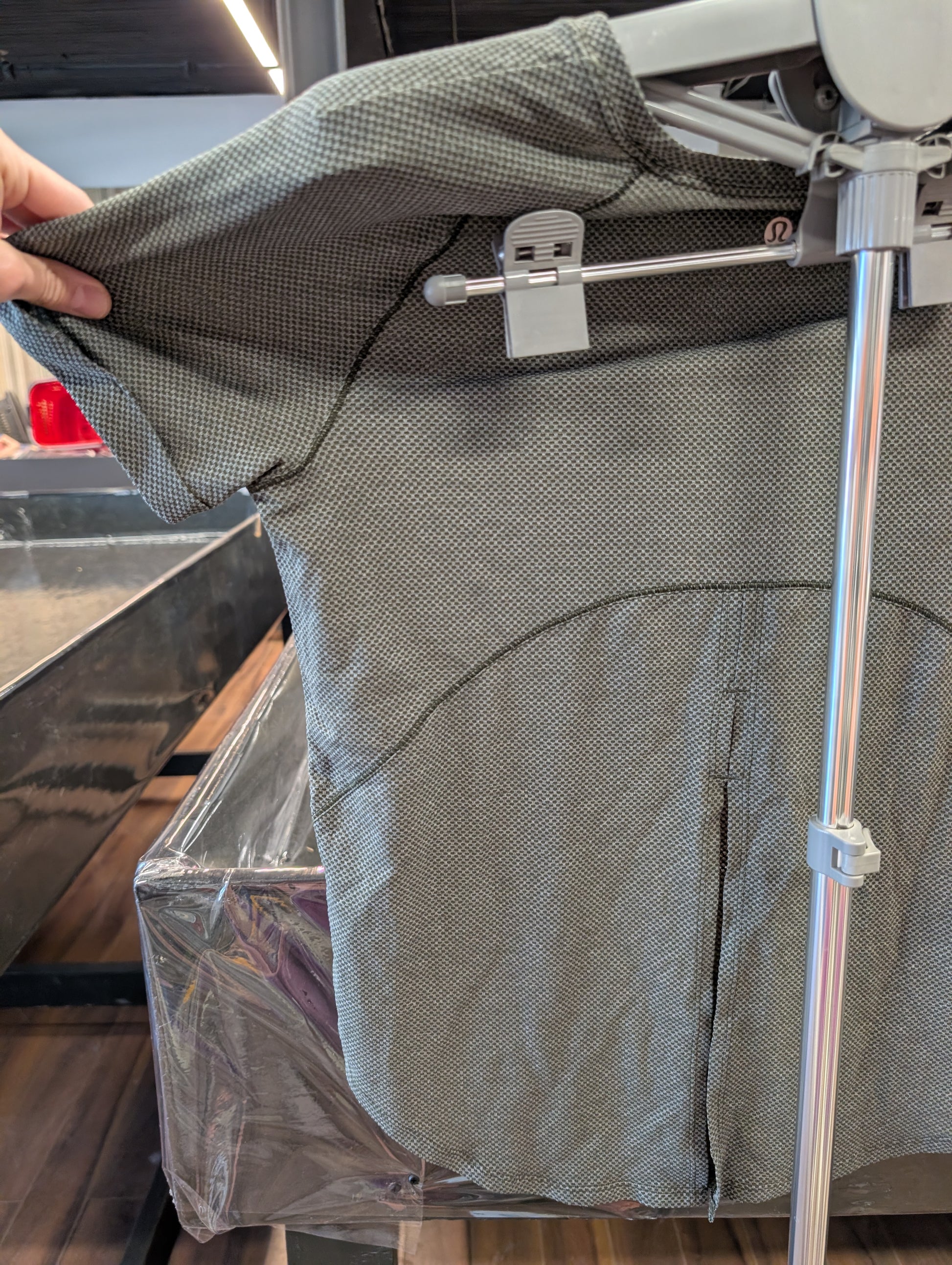 Lululemon short sleeve gray athletic t-shirt