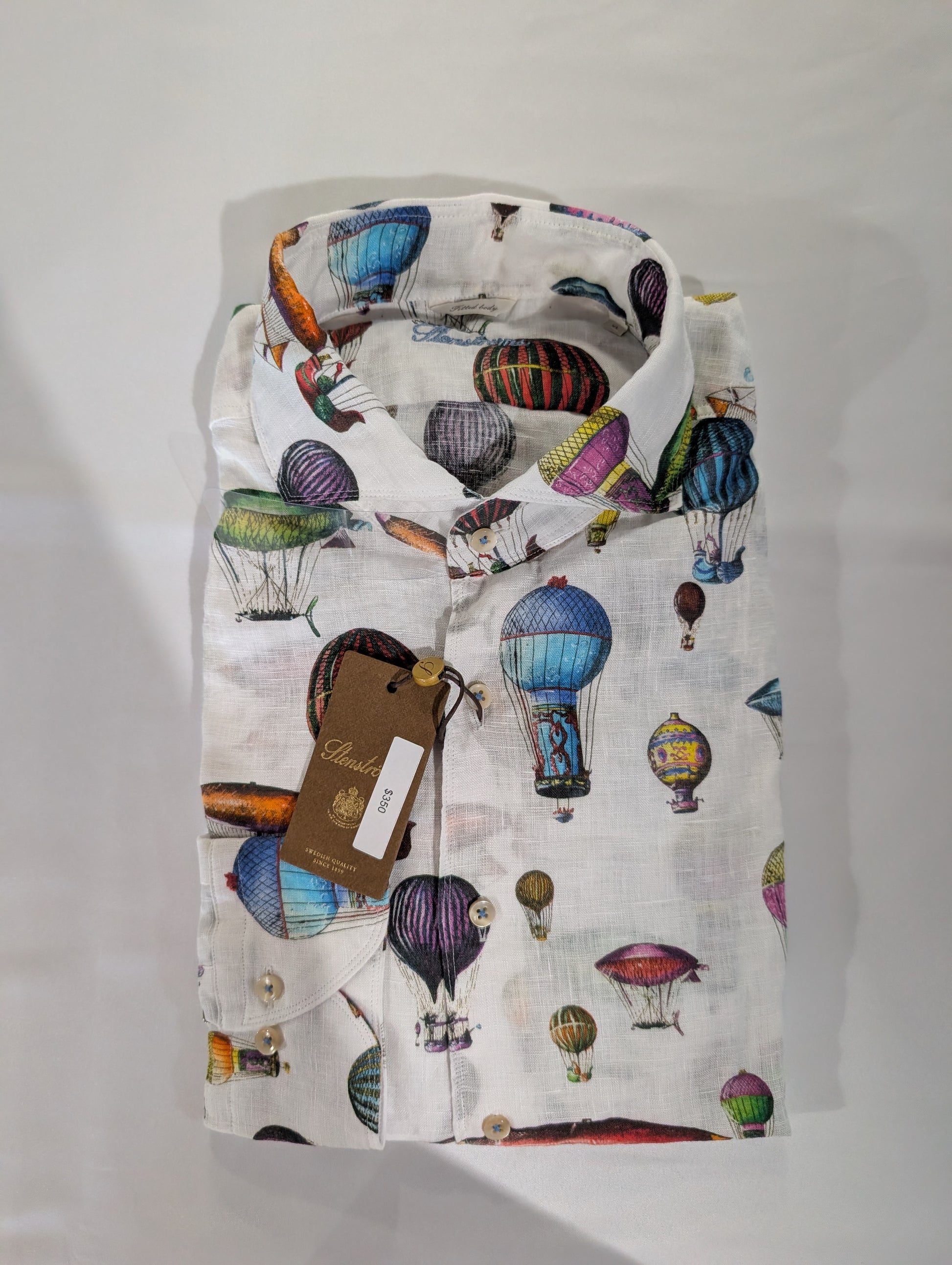 Stenströms Hot Air Balloon Print Shirt