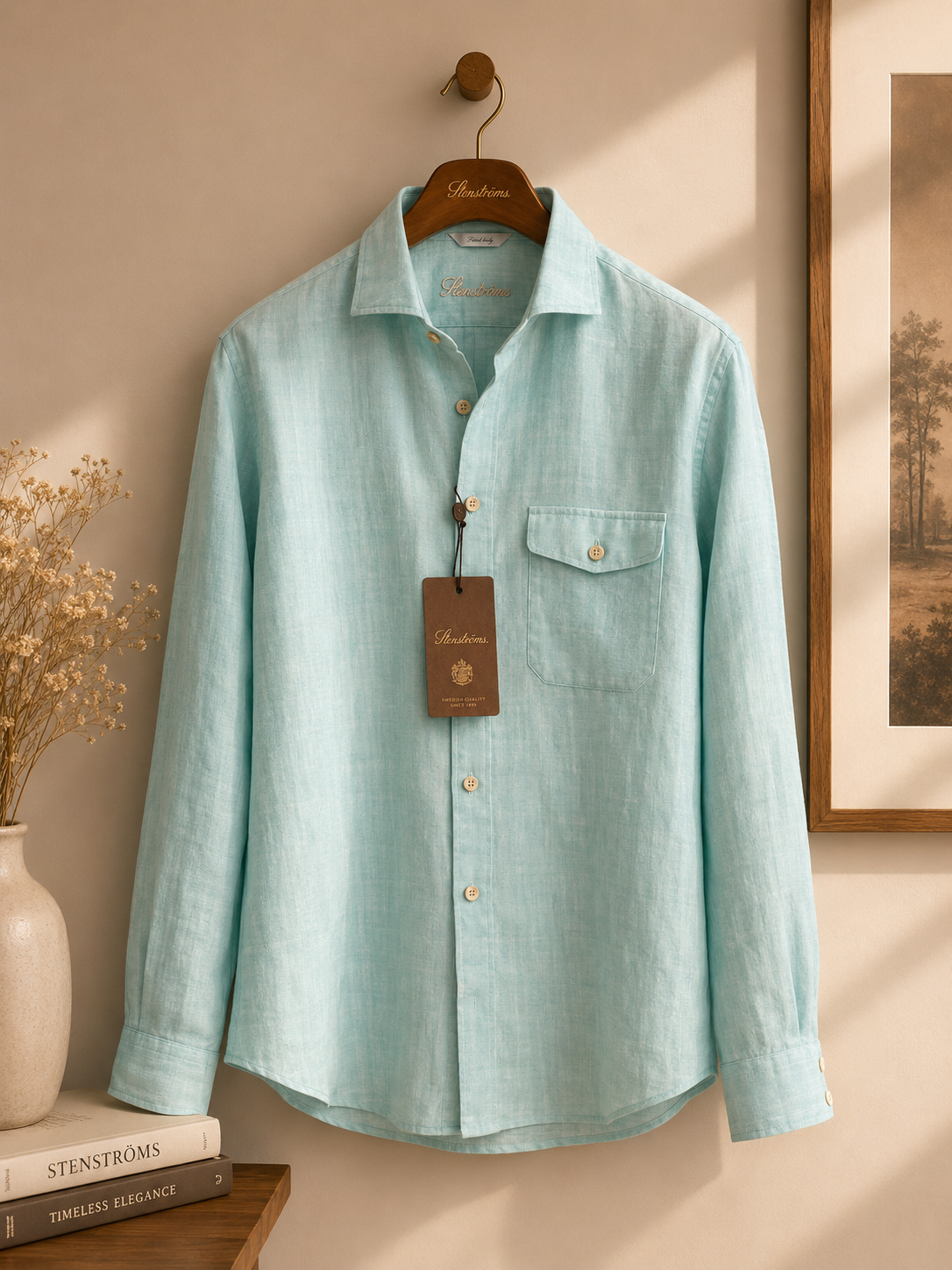 Stenströms Light Blue Linen Shirt