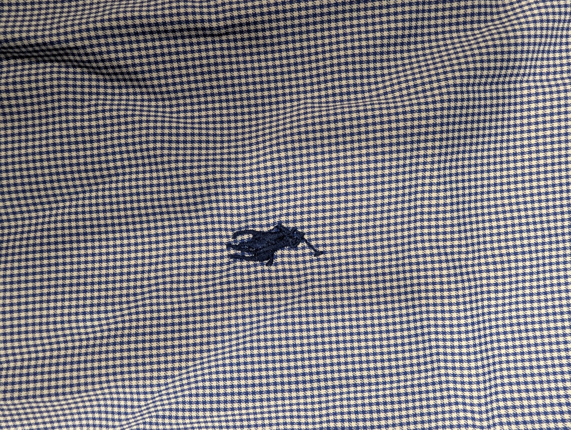 Ralph Lauren Classic Fit Performance Shirt, Blue Gingham, Like New