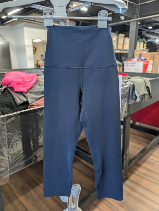 Lululemon High-rise navy blue leggings Size 4