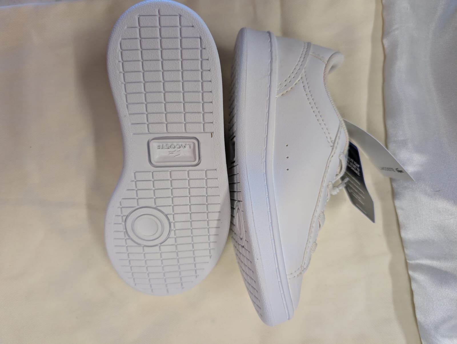 Lacoste Carnaby White Trainers (Kids, Size 24 EU)