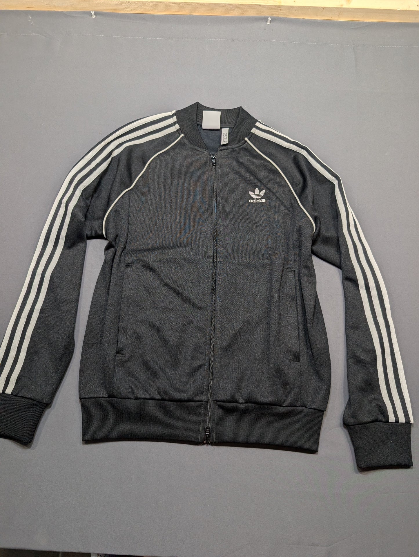 Adidas Originals SST Superstar Track Jacket Black White 3-Stripes Mens M