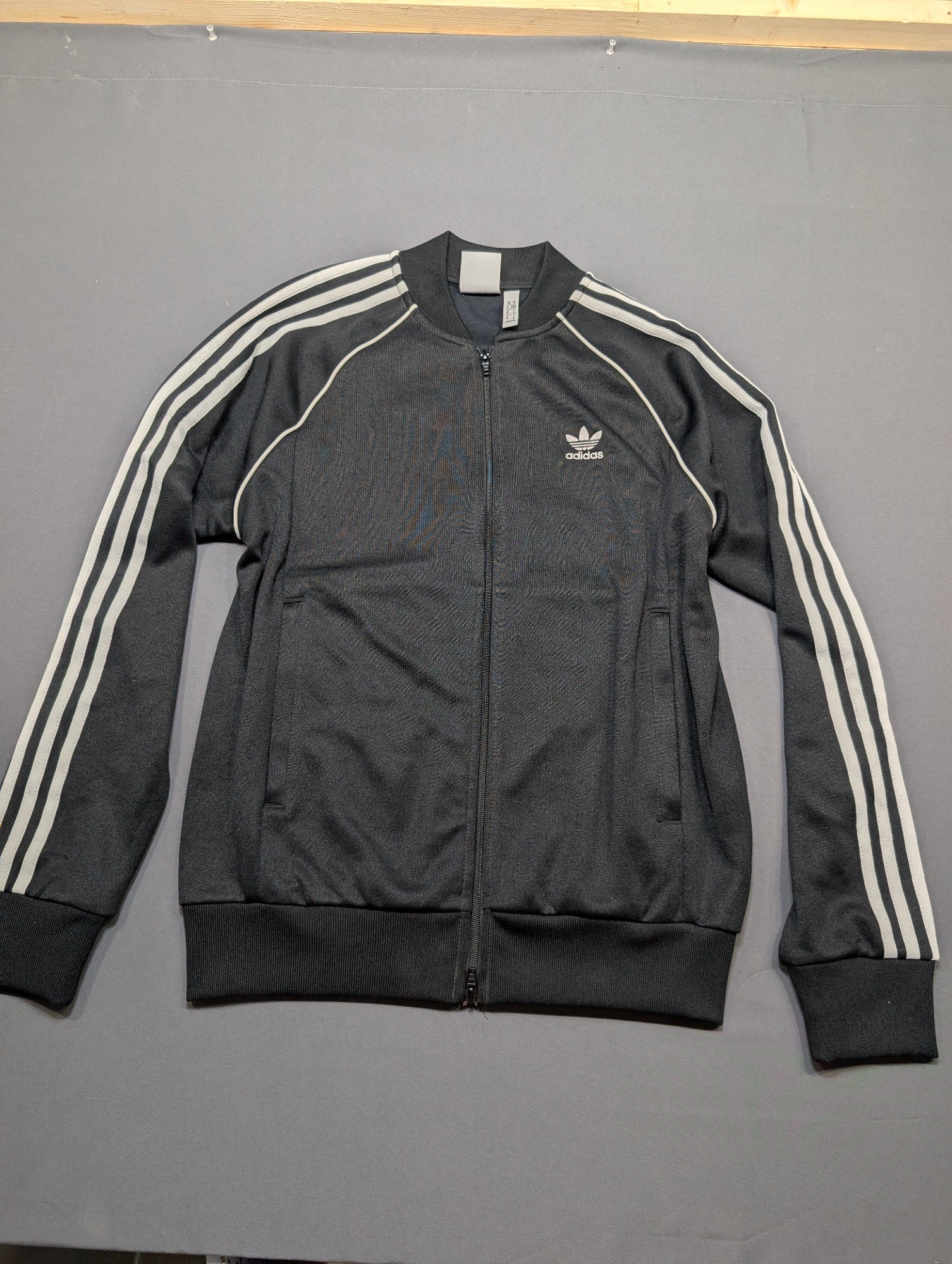 Adidas Originals SST Superstar Track Jacket Black White 3-Stripes Mens M