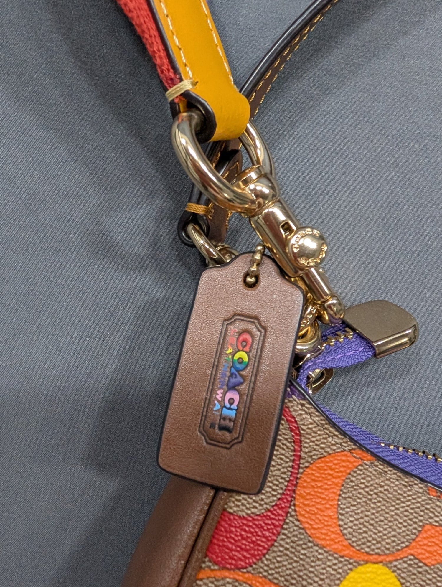 Coach Rainbow Pride 2022 Signature Mini Shoulder Crossbody Bag