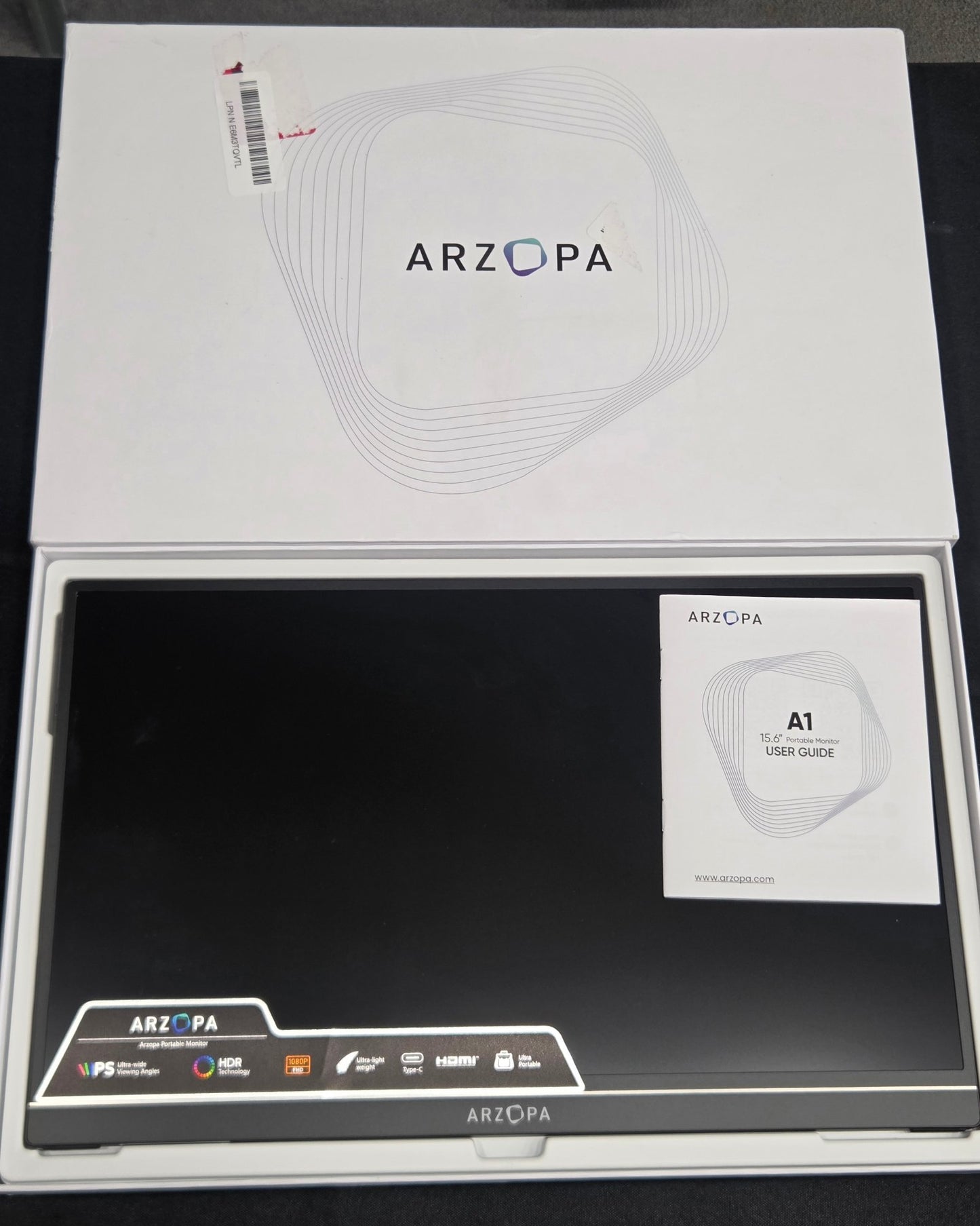 Arzopa A1 15.6" 1080P Portable Monitor IPS HDR Type-C HDMI