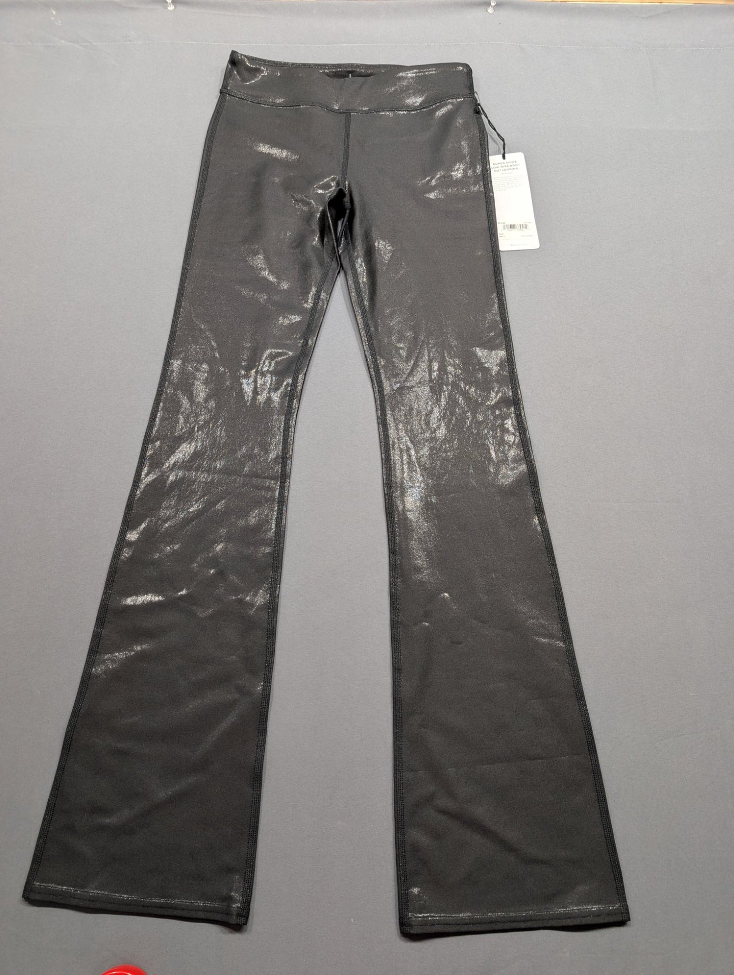 Alo Yoga Super Shine Low-Rise Bootcut Legging Black Size S