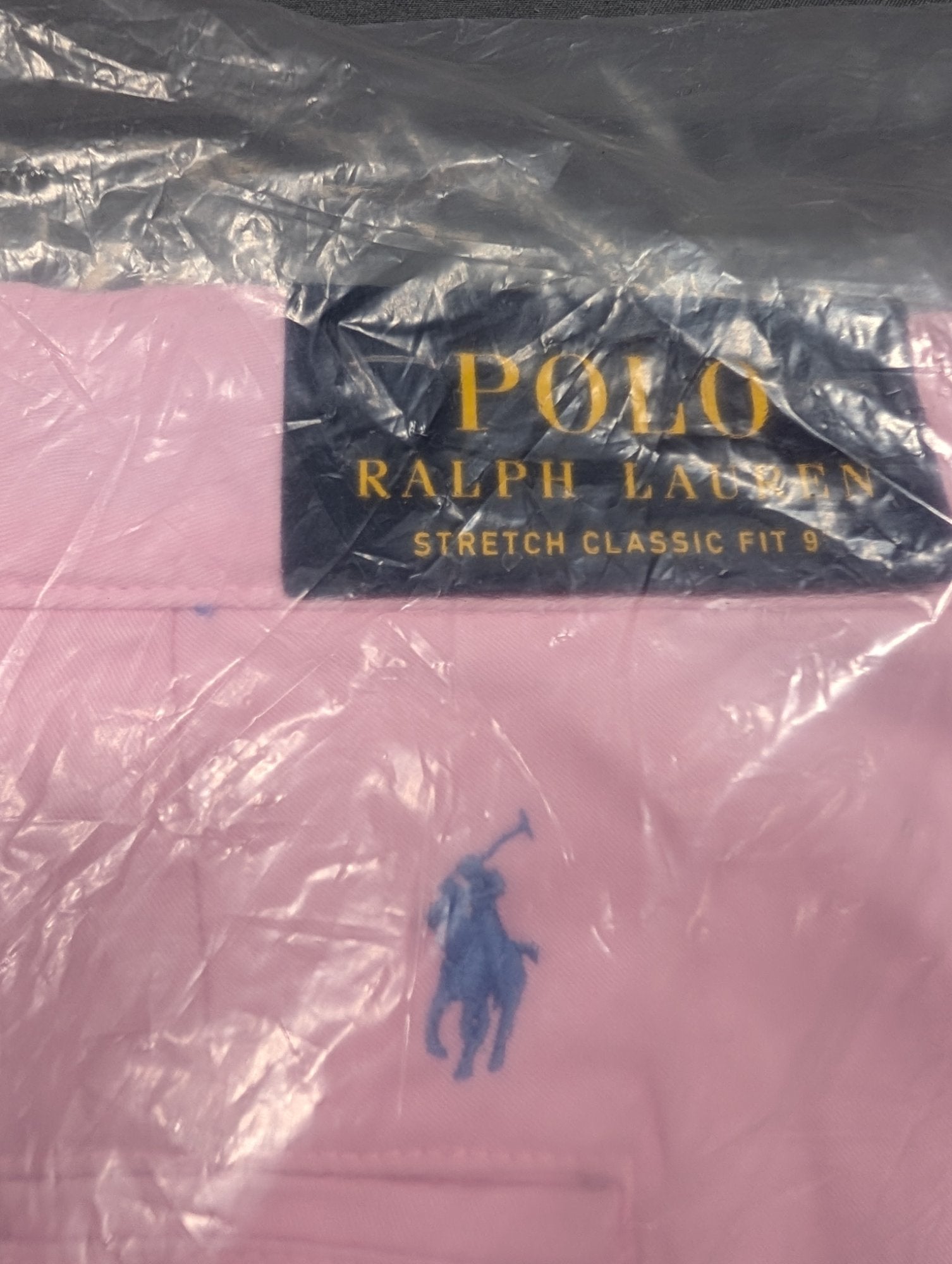Polo Ralph Lauren Pink Stretch Classic Fit 9" Chino Shorts Sz 46B
