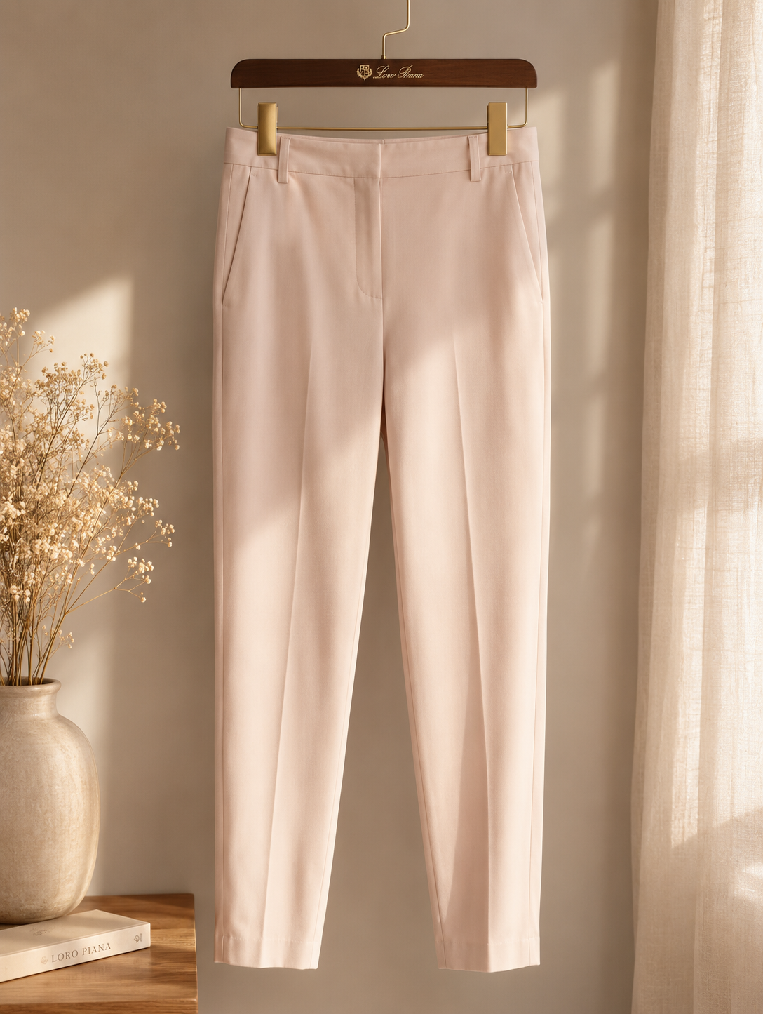Loro Piana Light Pink Tailored Trousers