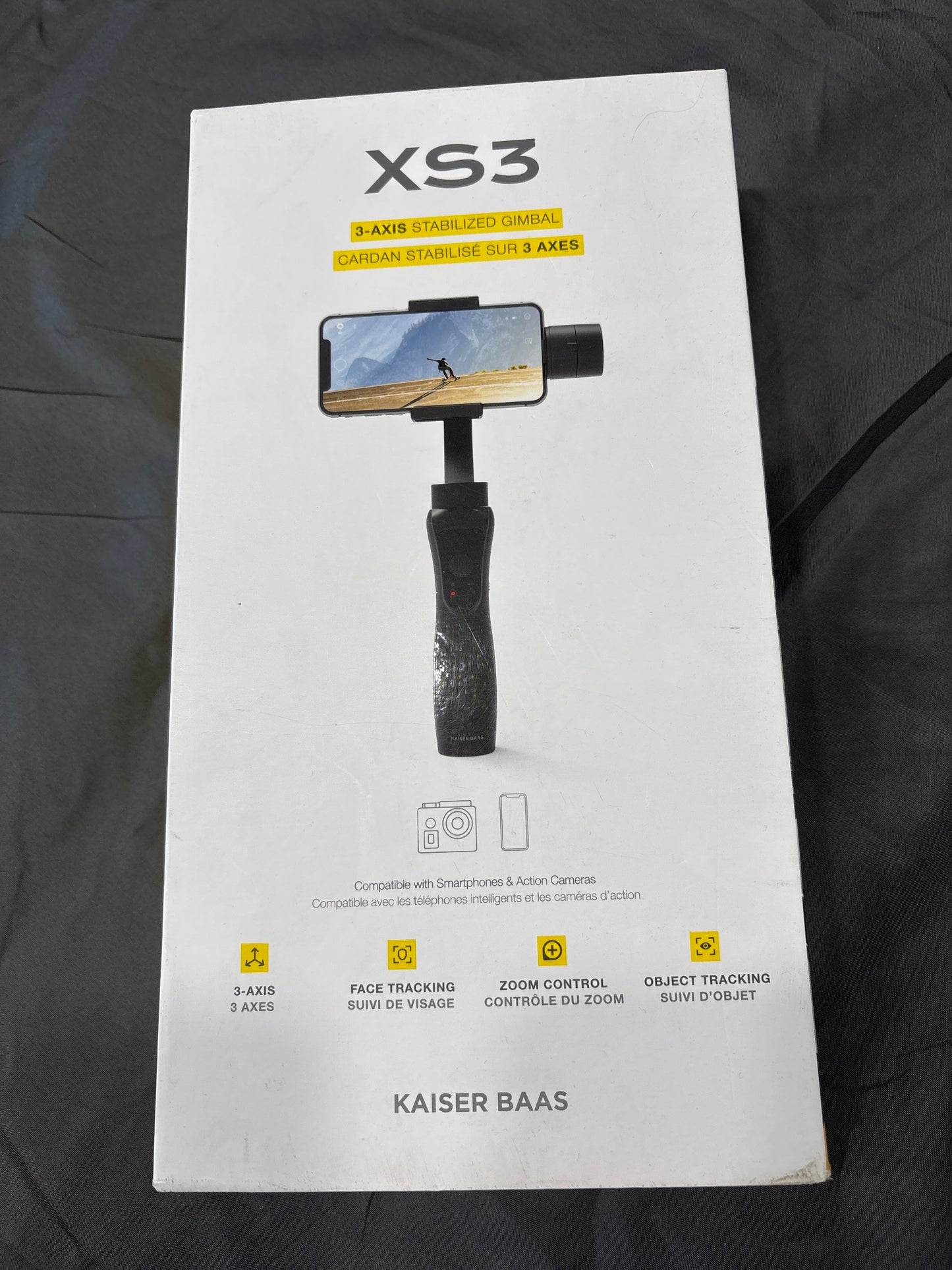 Kaiser Baas XS3 3-Axis Gimbal Stabilizer Smartphone